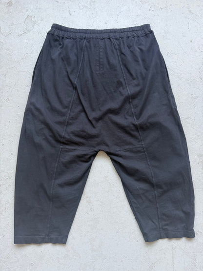 Rick Owens Drkshdw SS18 Black Cotton Capris (M)