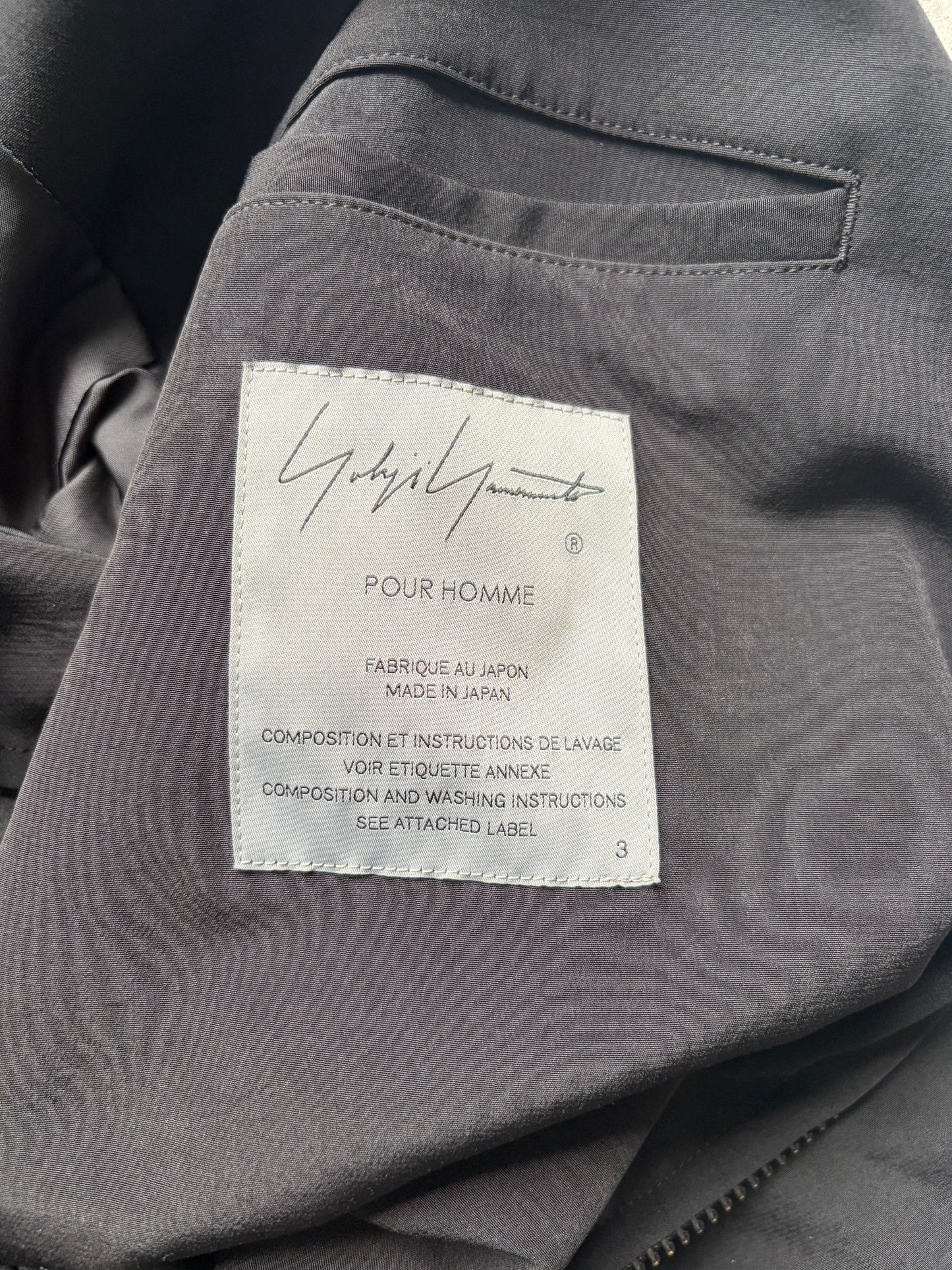 Yohji Yamamoto Gabardine Stanard Blouson (3)