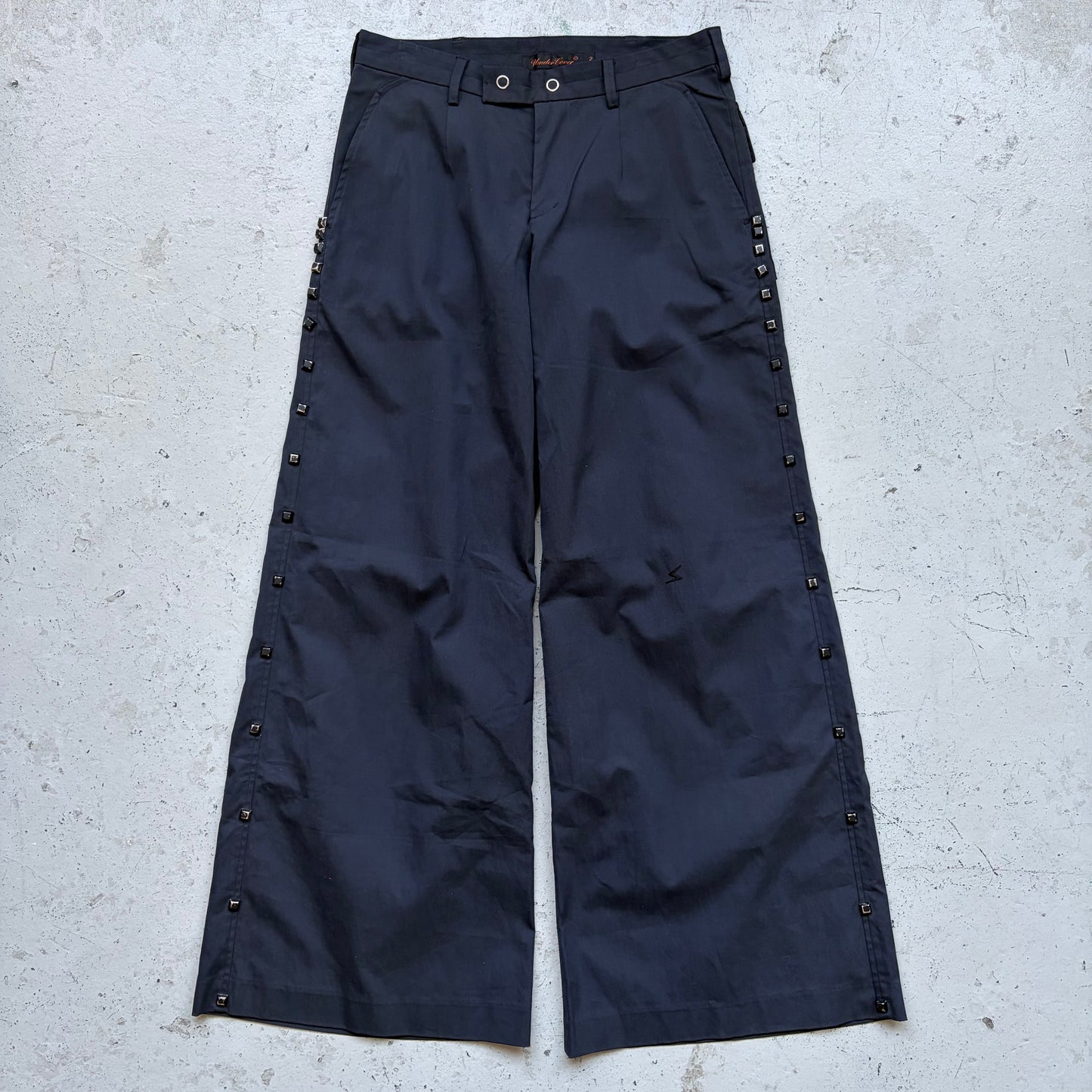 Undercover SS06 Studded Wide Flared Pants (2)