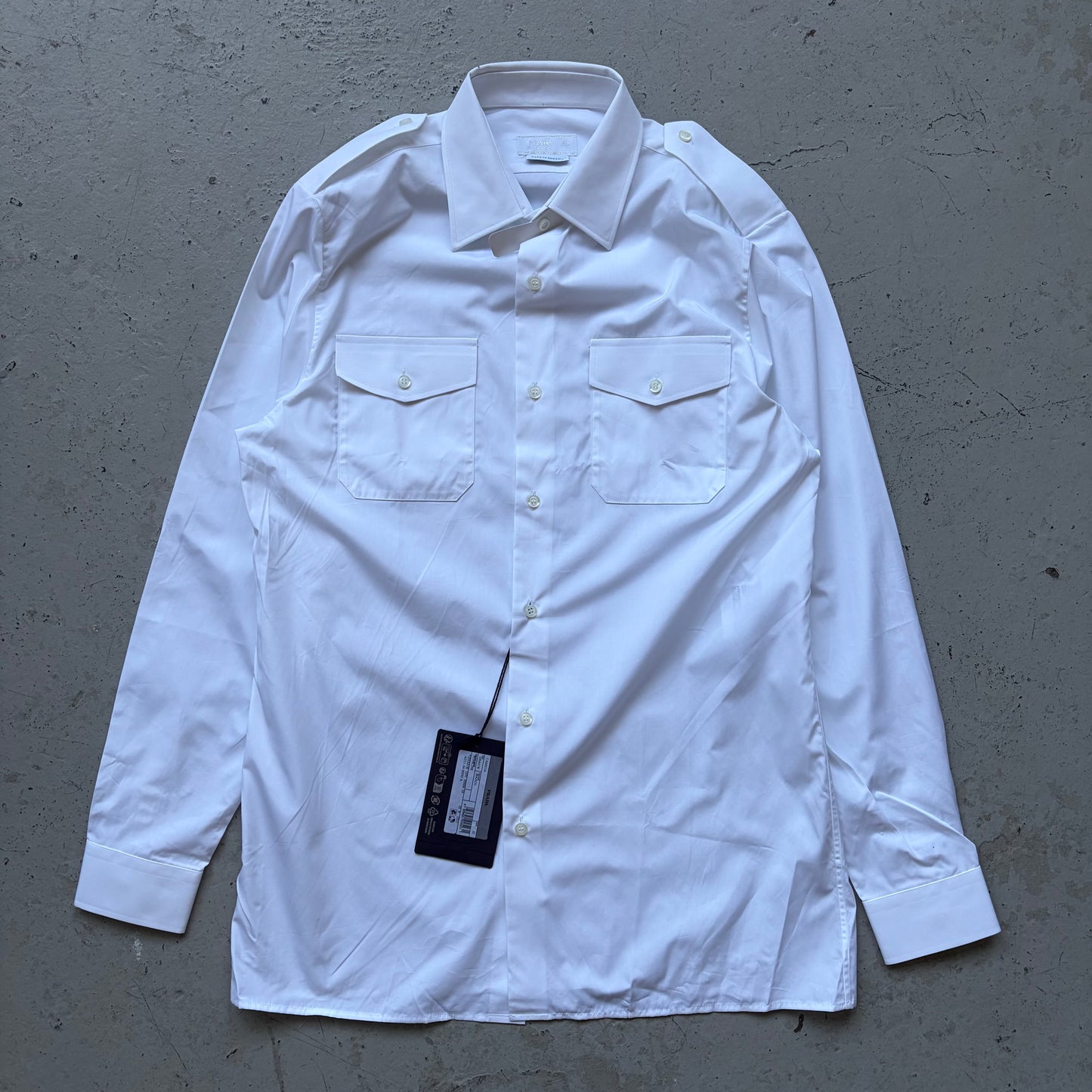 Prada Blanco Button Up Shirt (41)
