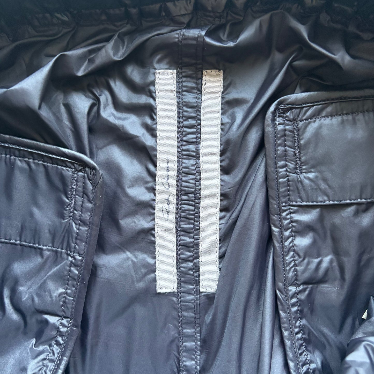 Rick Owens FW26 TOWER Black Nylon Cargo Bela Pants (54)