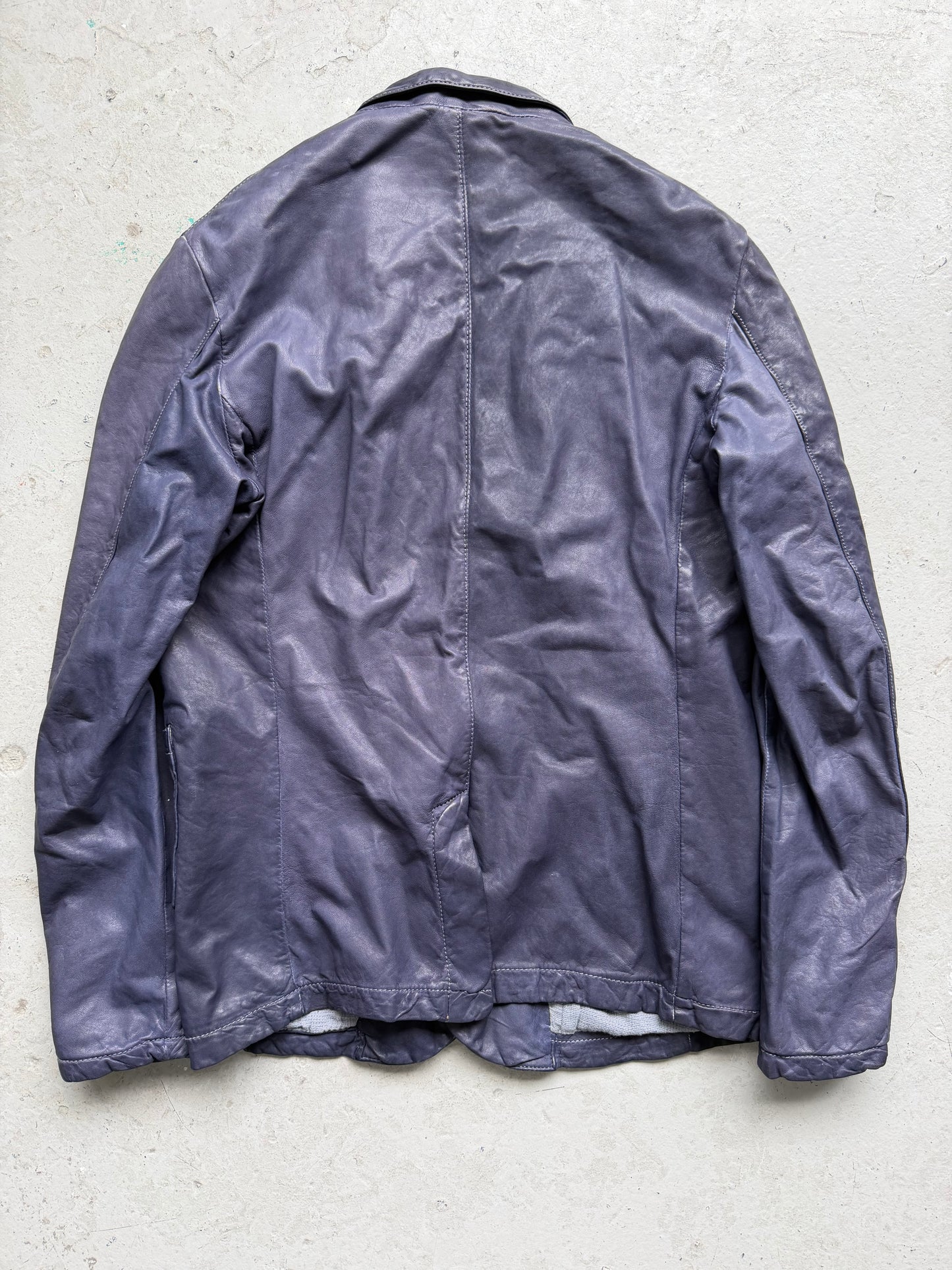 Giorgio Brato Purple Leather Blazer (46)