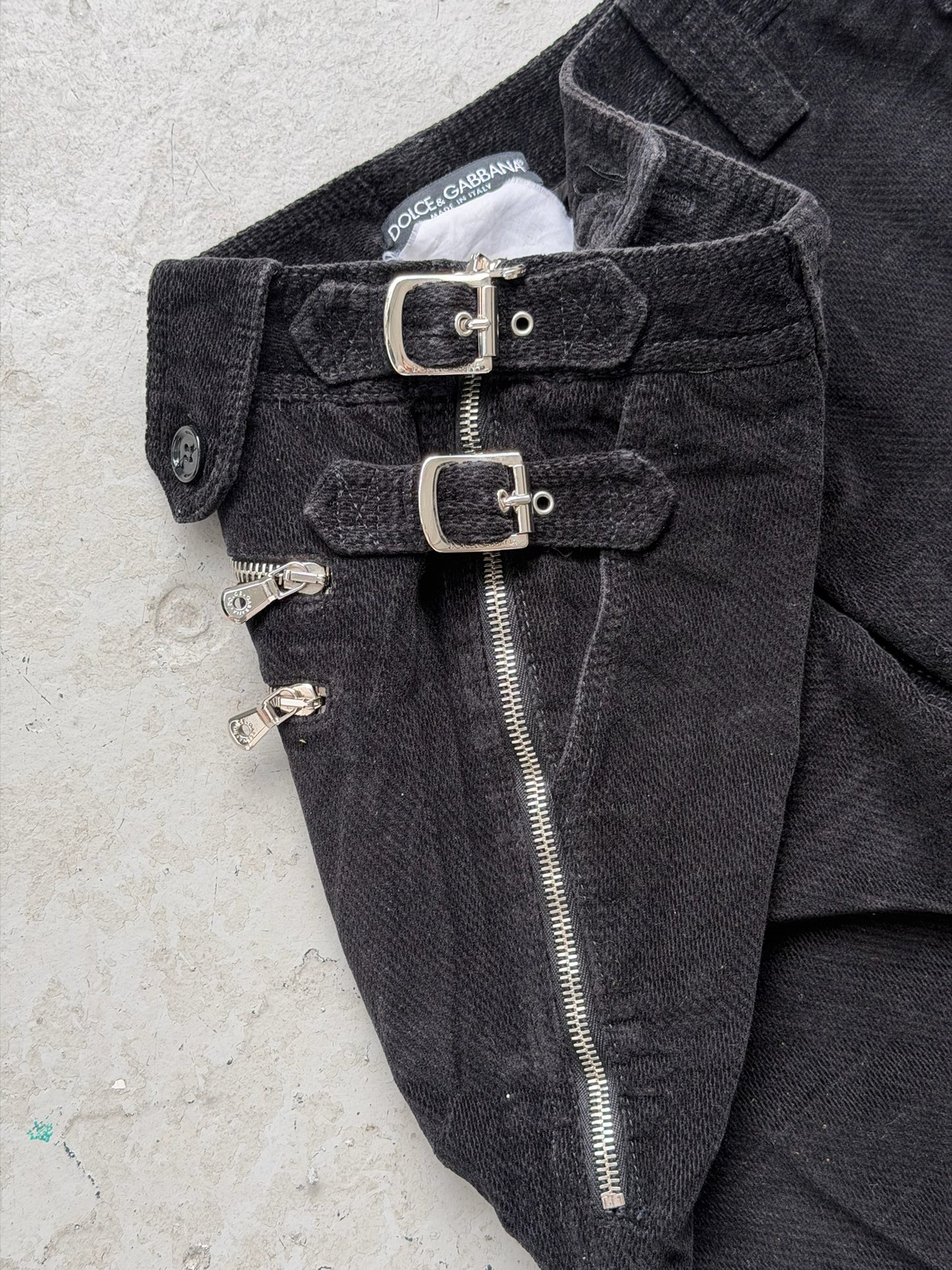 Dolce & Gabbana Corduroy Buckle Trousers (42)