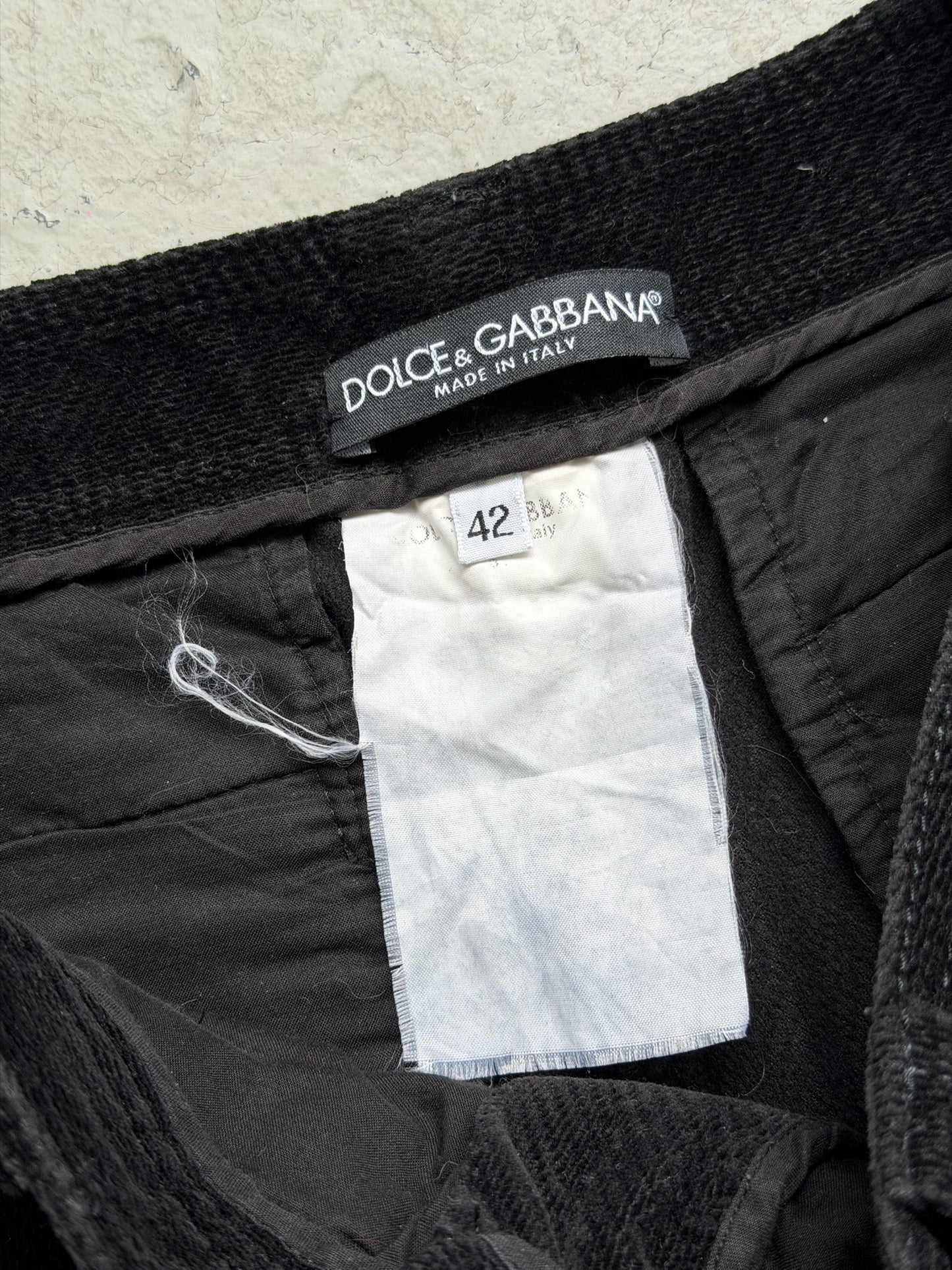 Dolce & Gabbana Corduroy Buckle Trousers (42)