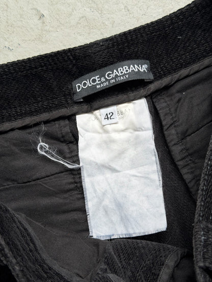 Dolce & Gabbana Corduroy Buckle Trousers (42)