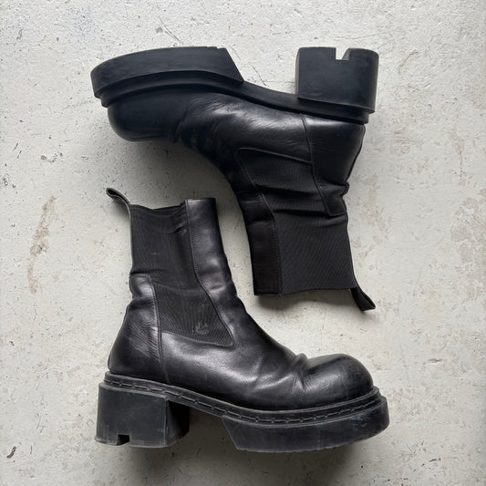 Rick Owens Black Beatle Bogun Boots (45)