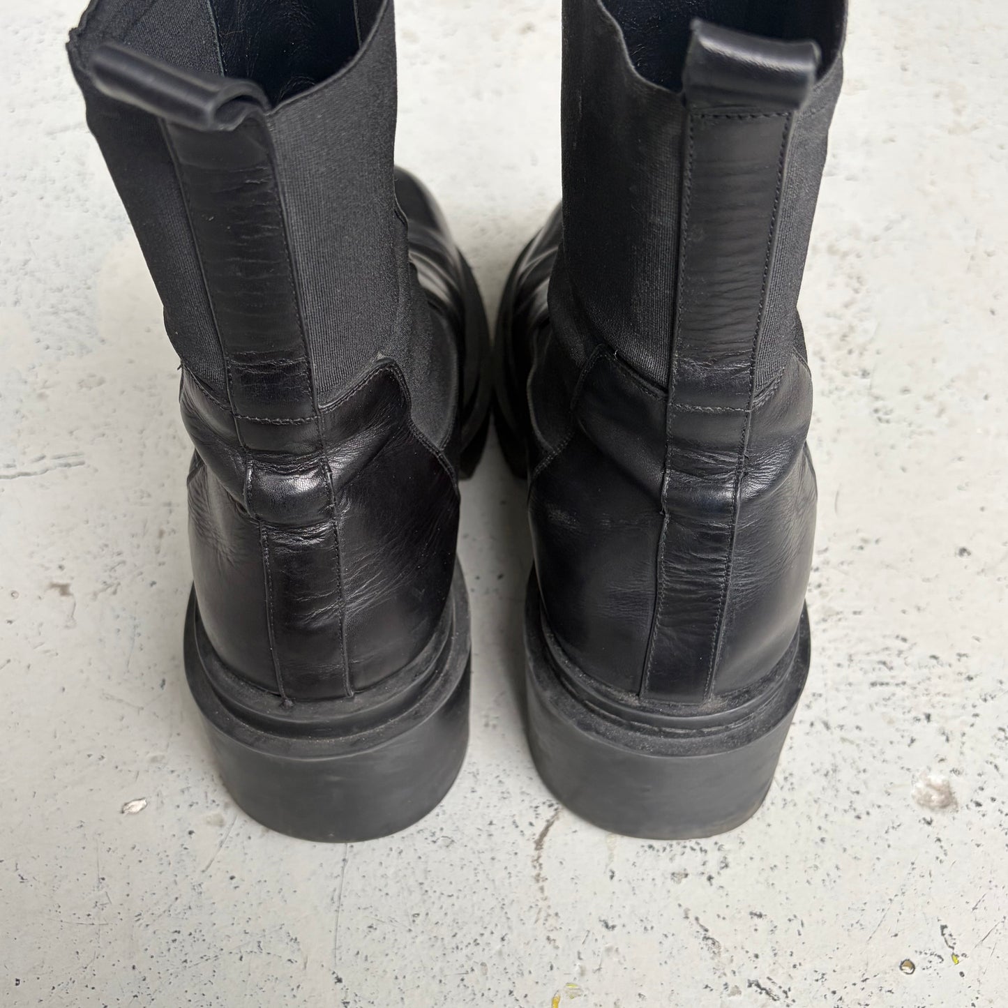 Rick Owens Black Beatle Bogun Boots (45)