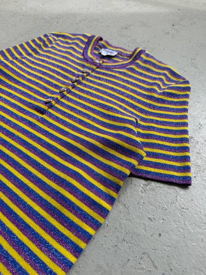Chanel 2024 Cruise Striped Glitter Short Sleeve (42)