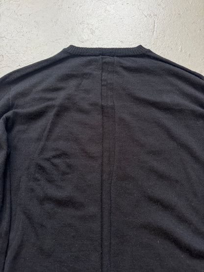 Rick Owens FW23 Luxor Black Cashmere Sweater (OS)