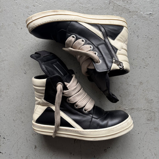 Rick Owens Black Jumbo Lace GeoBaskets (45)