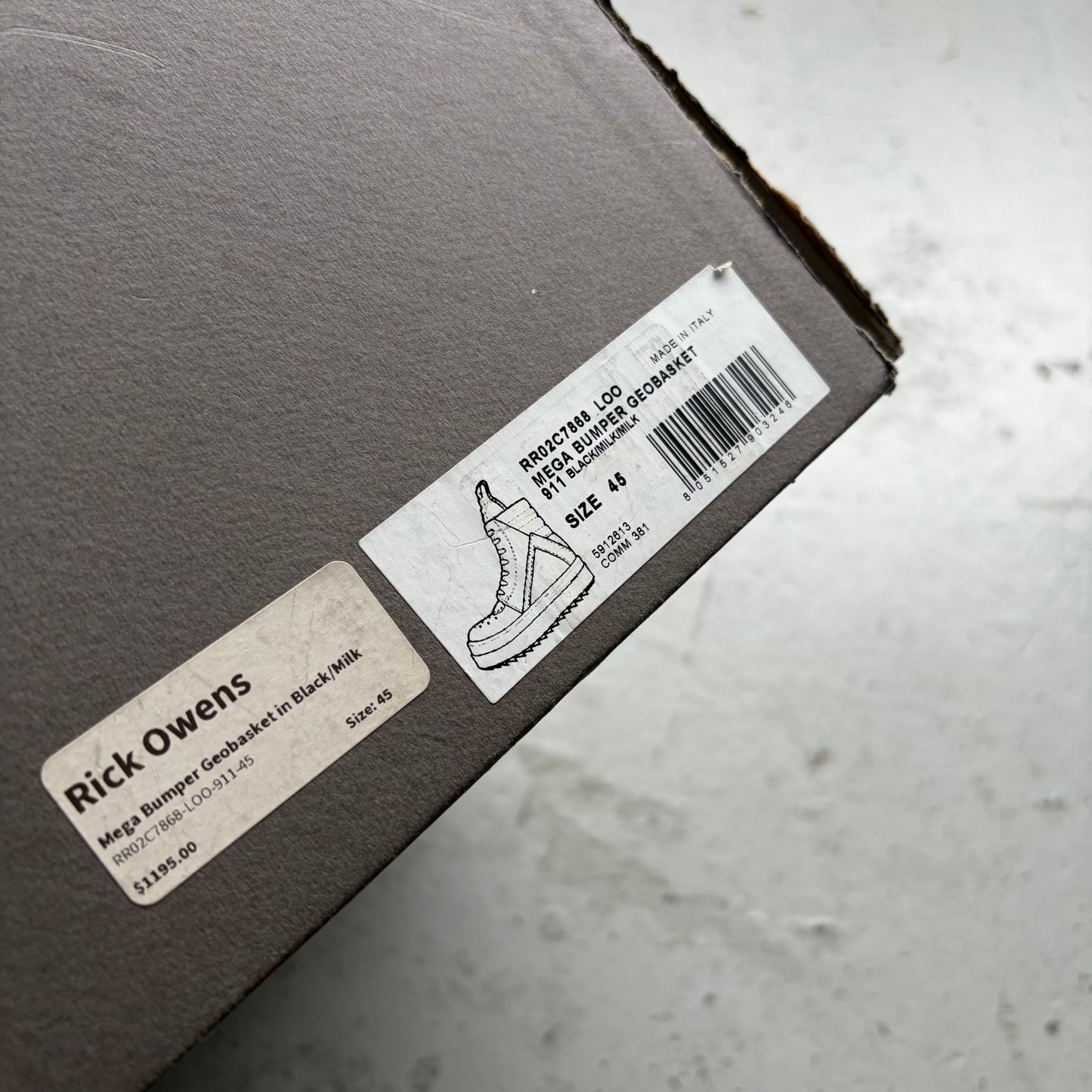 Rick Owens Black Mega Bumber Geobaskets (45)