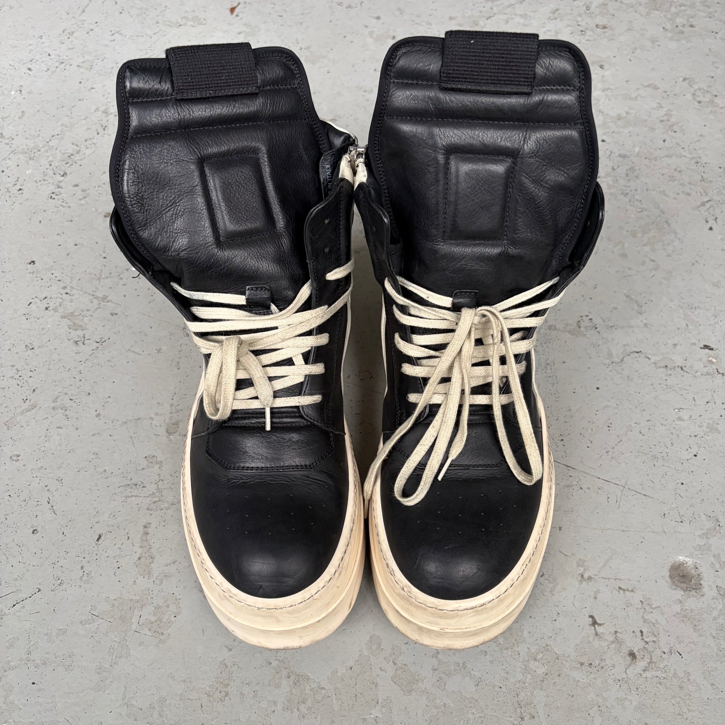 Rick Owens Black Mega Bumber Geobaskets (45)