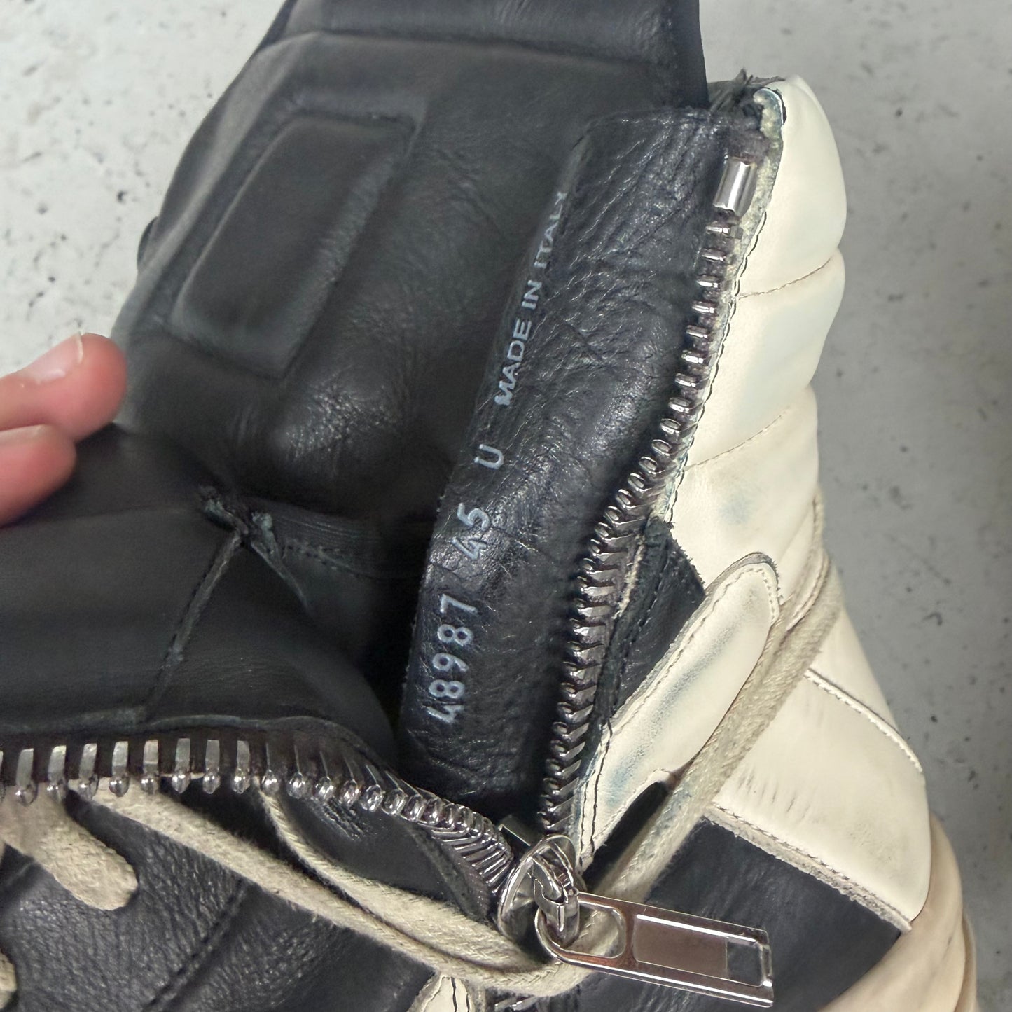 Rick Owens Black Mega Bumber Geobaskets (45)