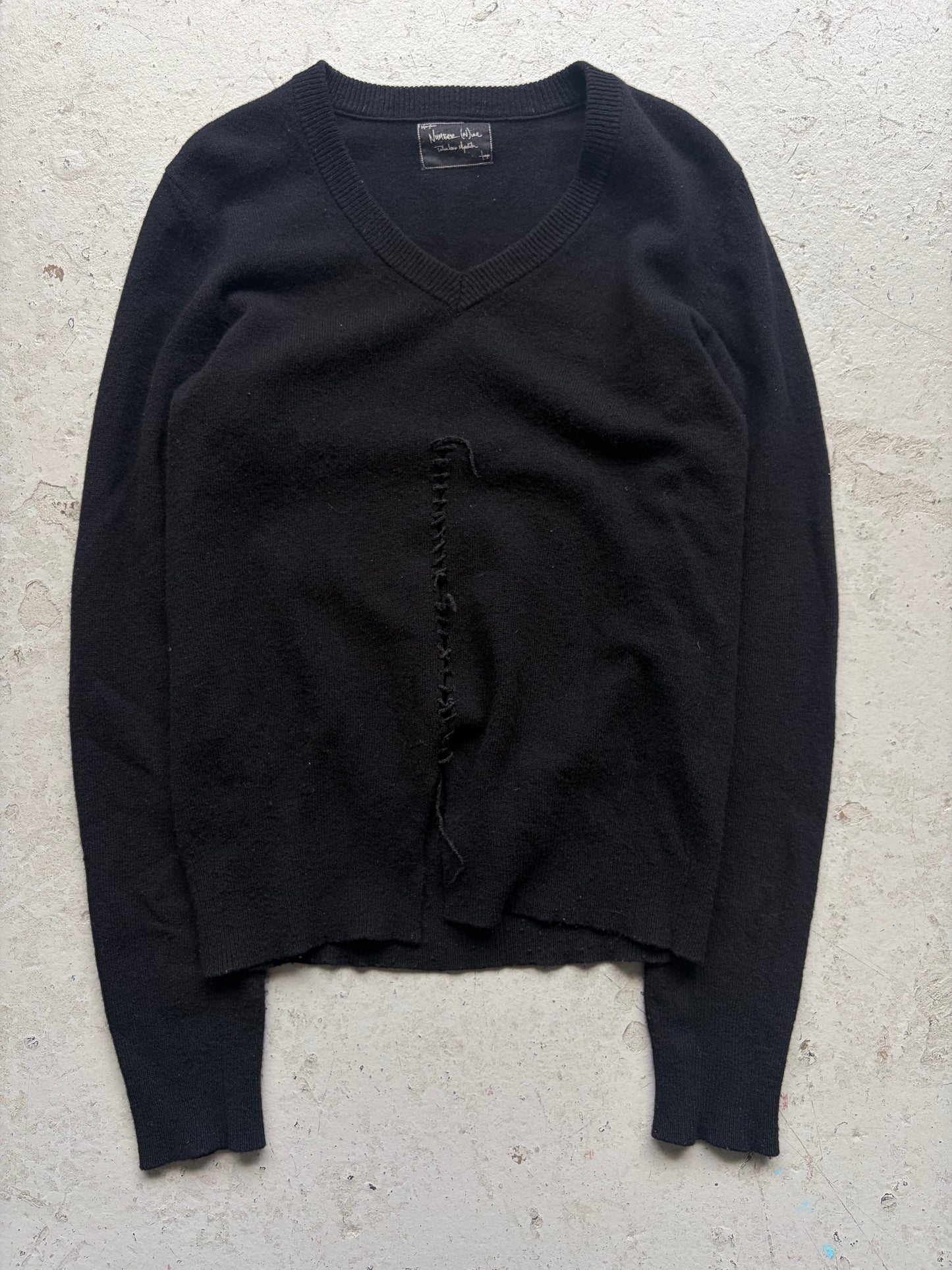 Number (N)ine Lace V-Neck Sweater (3)
