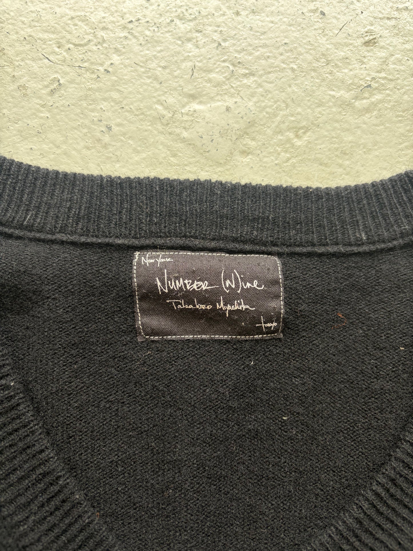 Number (N)ine Lace V-Neck Sweater (3)