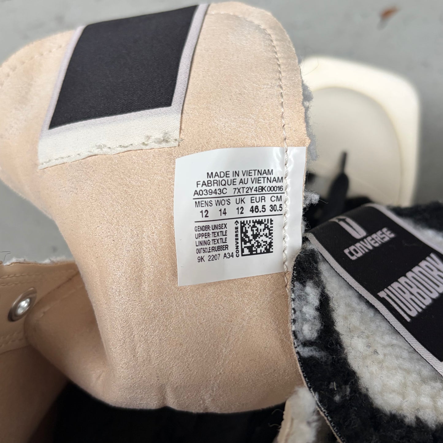 Rick Owens DRKSHDW Converse TURBODRK HI Zebra Shoes (12)