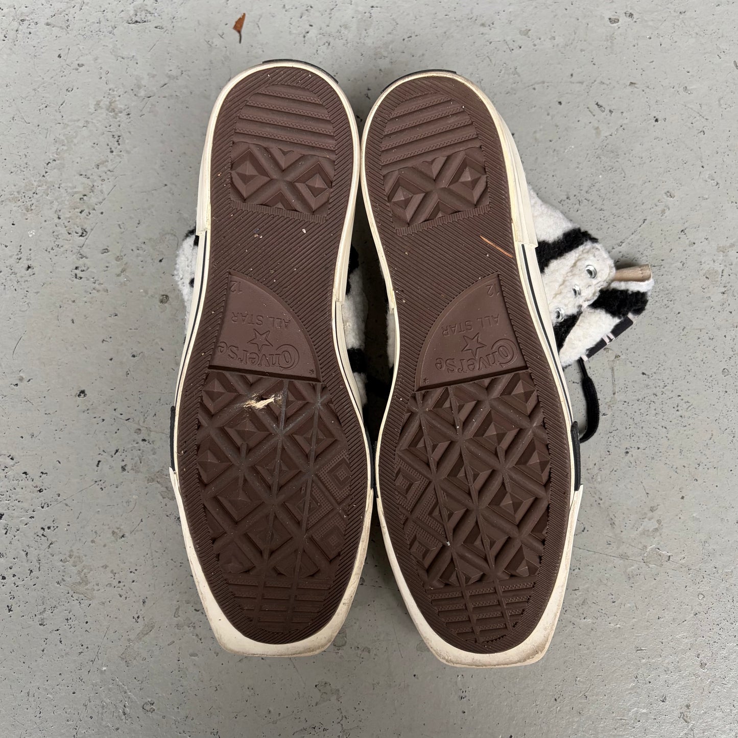 Rick Owens DRKSHDW Converse TURBODRK HI Zebra Shoes (12)
