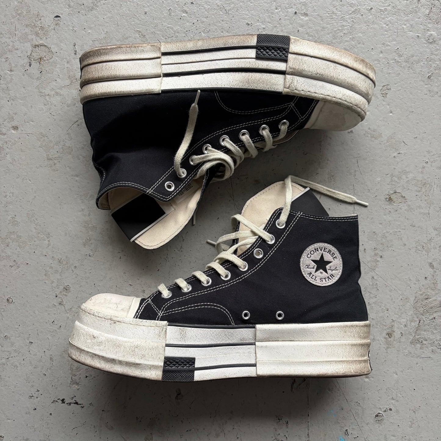 Rick Owens DRKSHDW Converse Black DRKSTAR HI Shoes (12)
