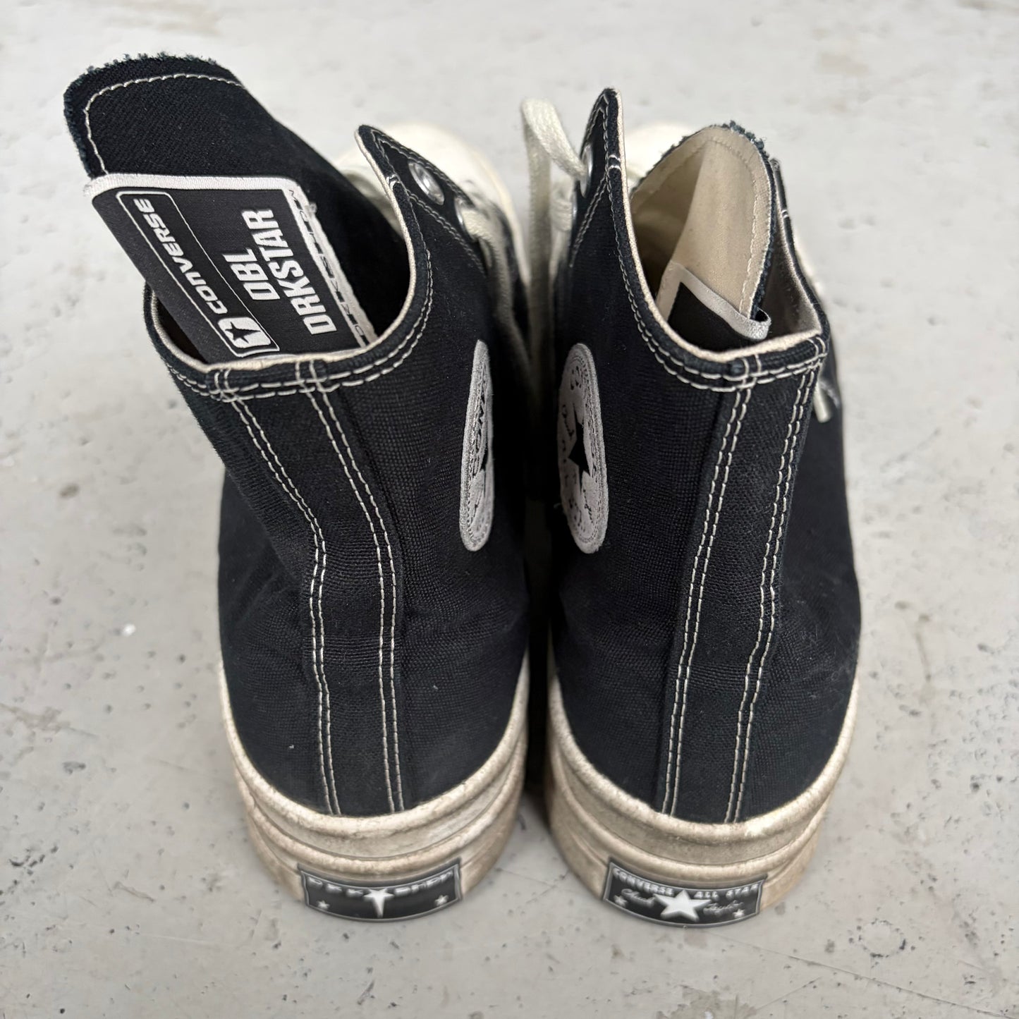 Rick Owens DRKSHDW Converse Black DRKSTAR HI Shoes (12)