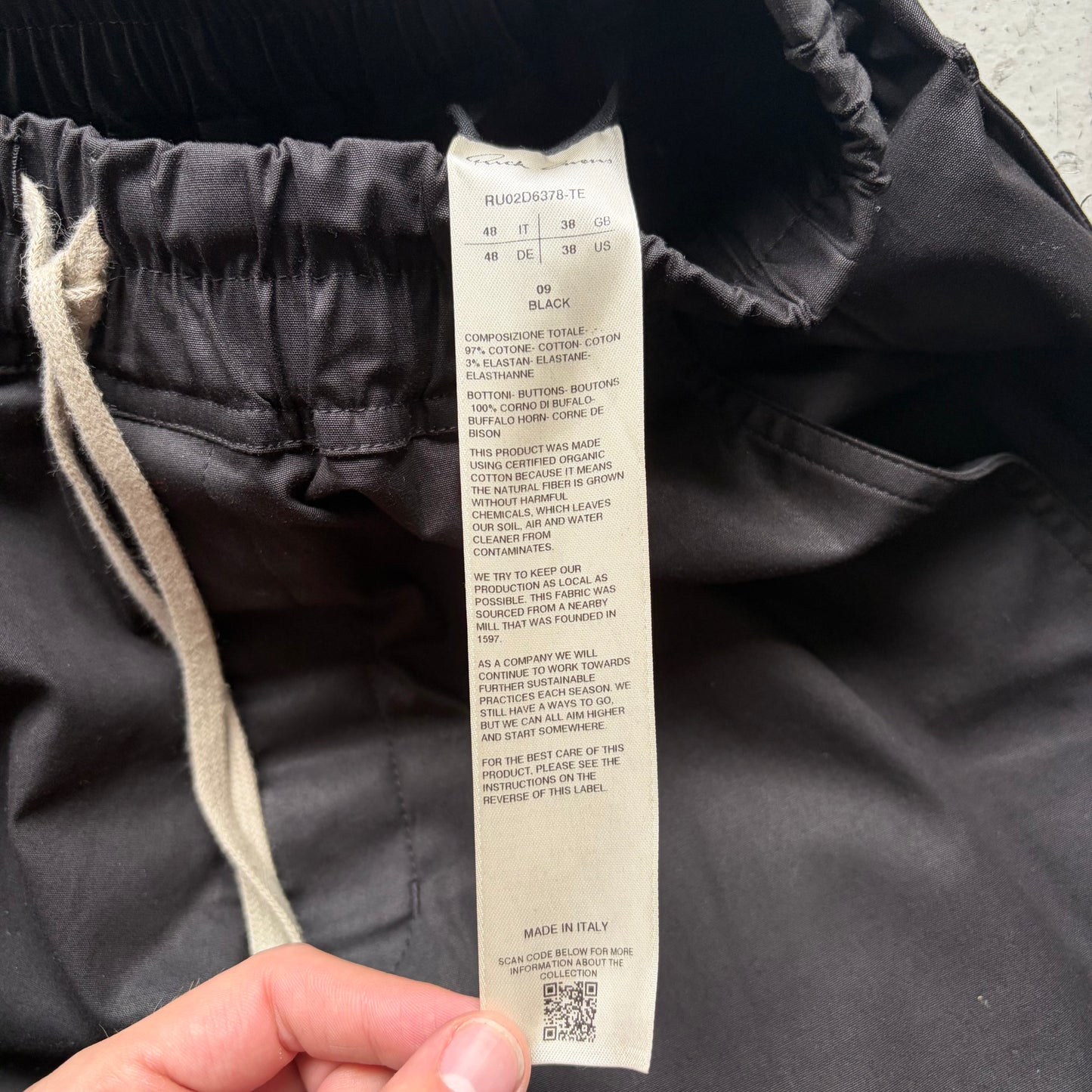 Rick Owens FW24 Porterville Black Dietrich Pants (48)