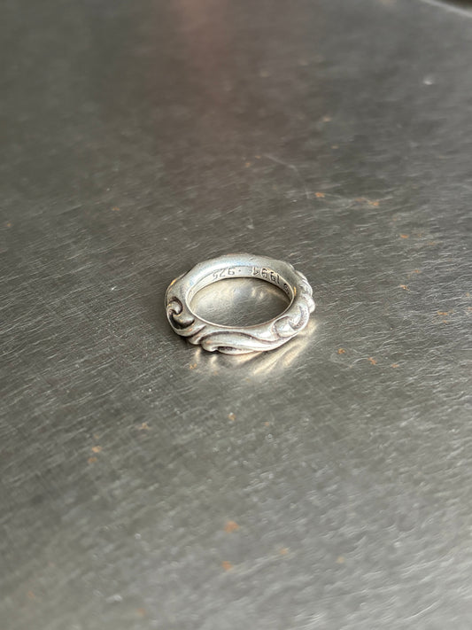 Chrome Hearts Scroll Silver Ring (6)