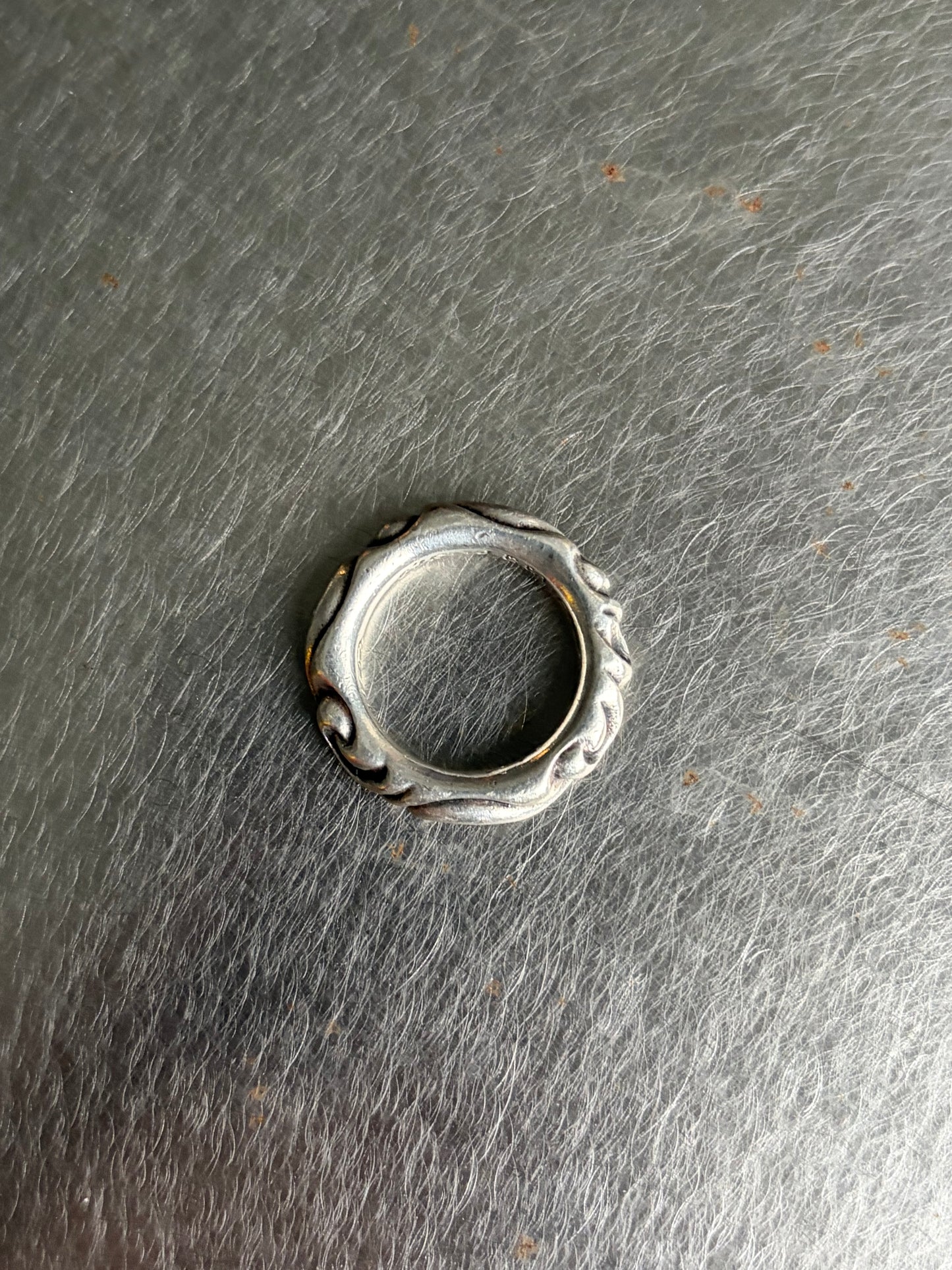 Chrome Hearts Scroll Silver Ring (6)