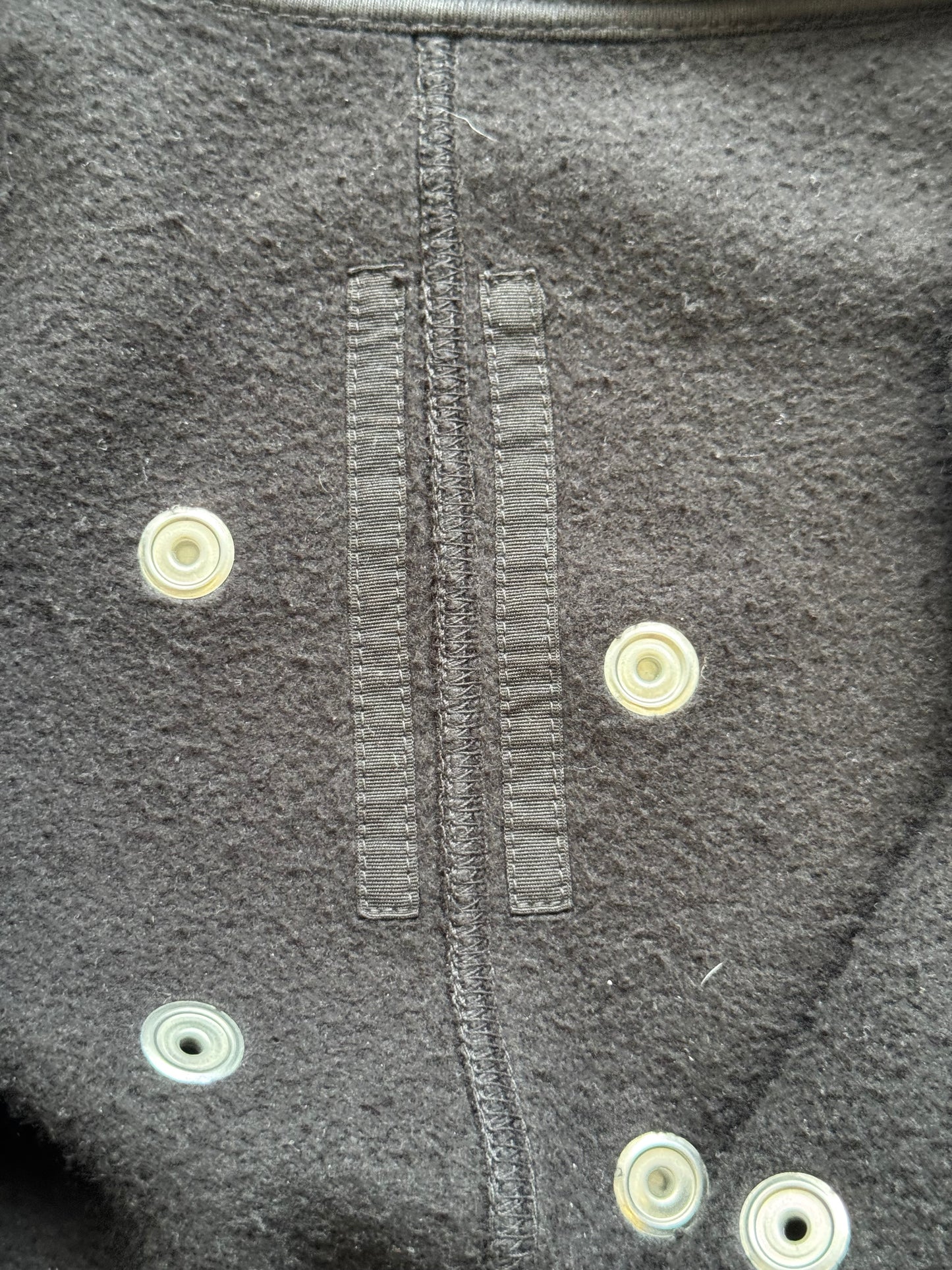Rick Owens DRKSHDW Black Press Stud Gimp (L)