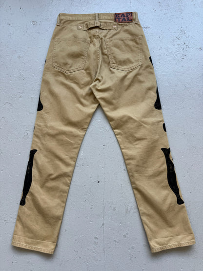 Kapital Khaki Bone Pants (30)