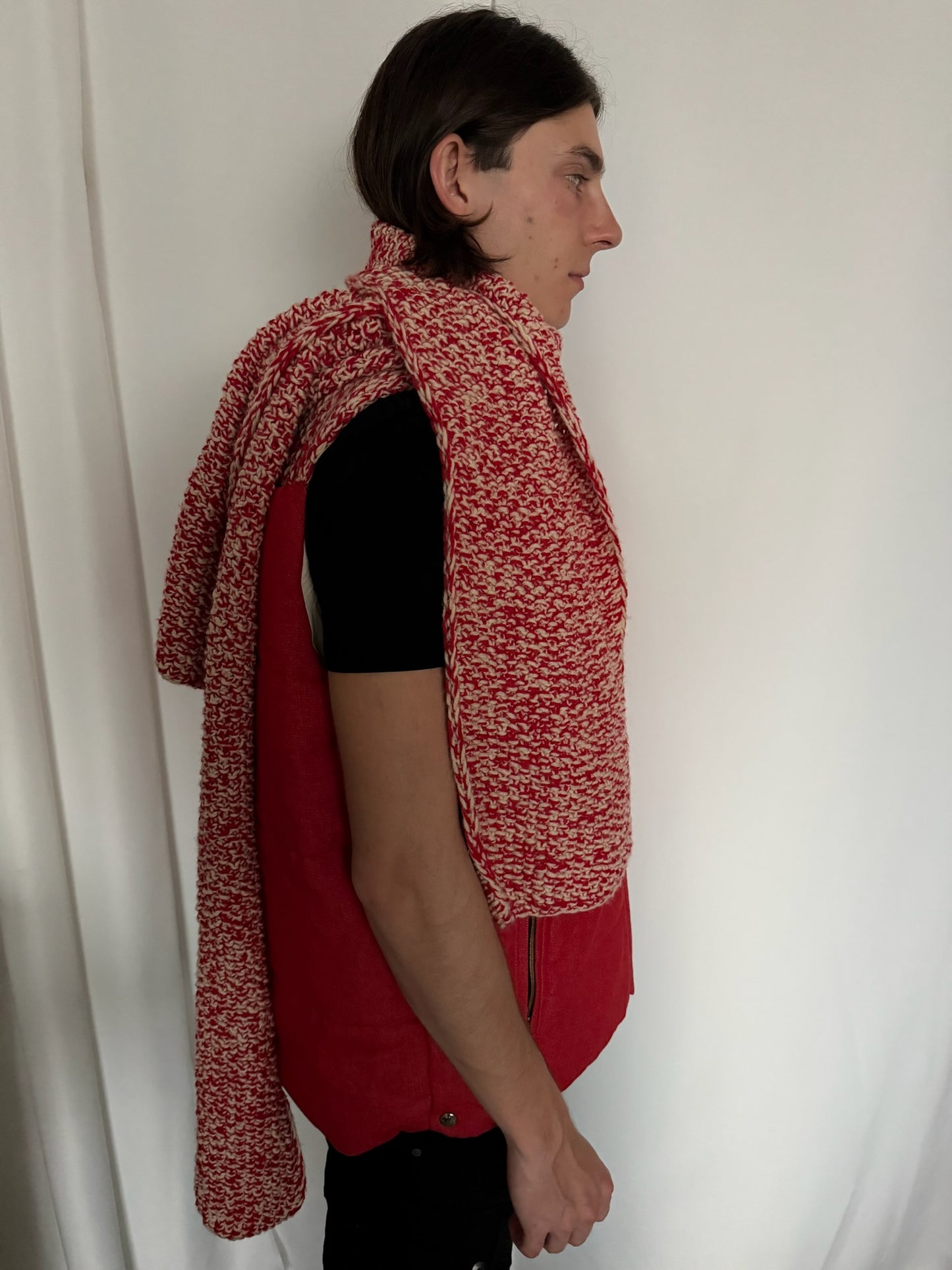 Bless No40 Red Vest With Knit Attatchment (OS)
