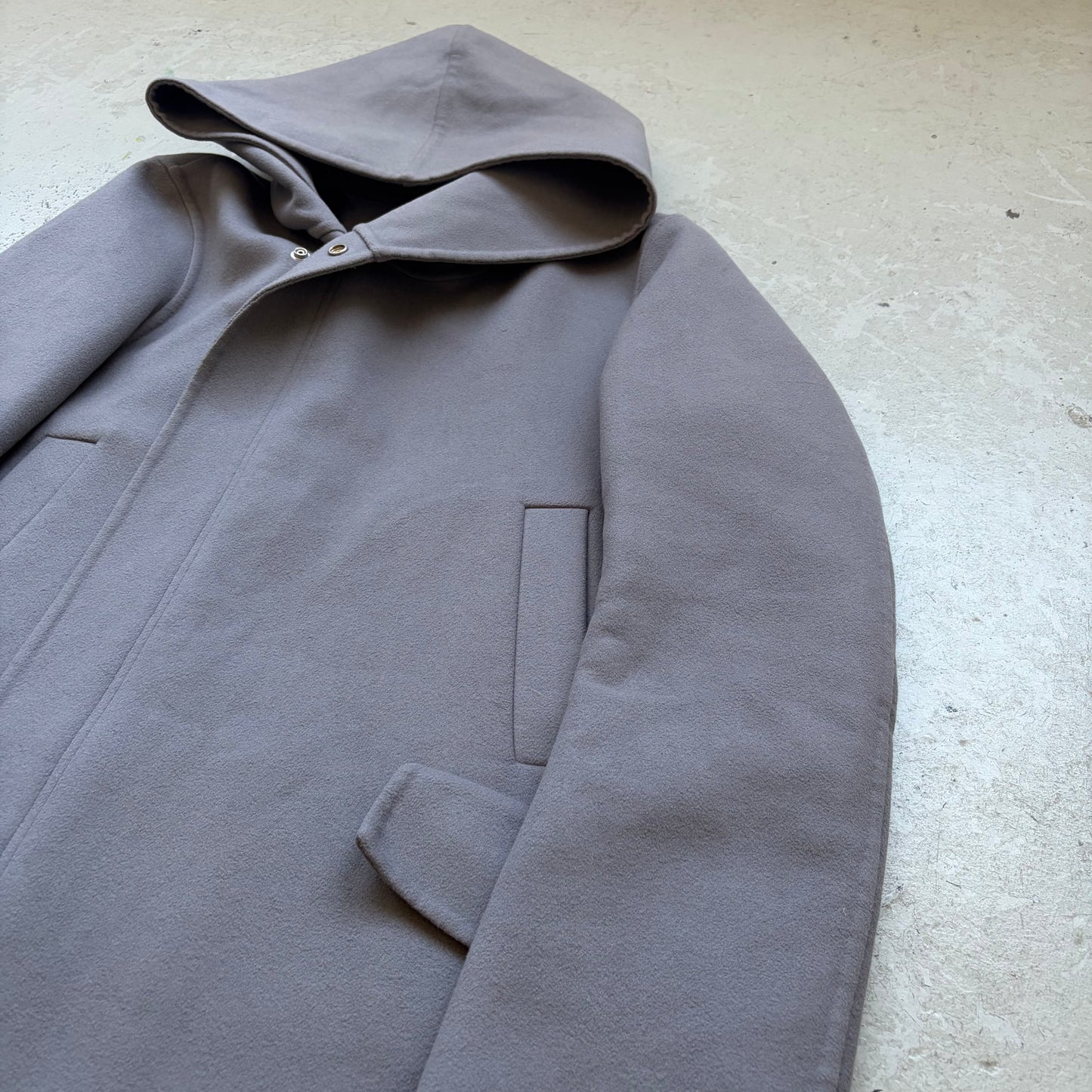 Rock Owens AW19 LARRY Purple Wool Parka (48)