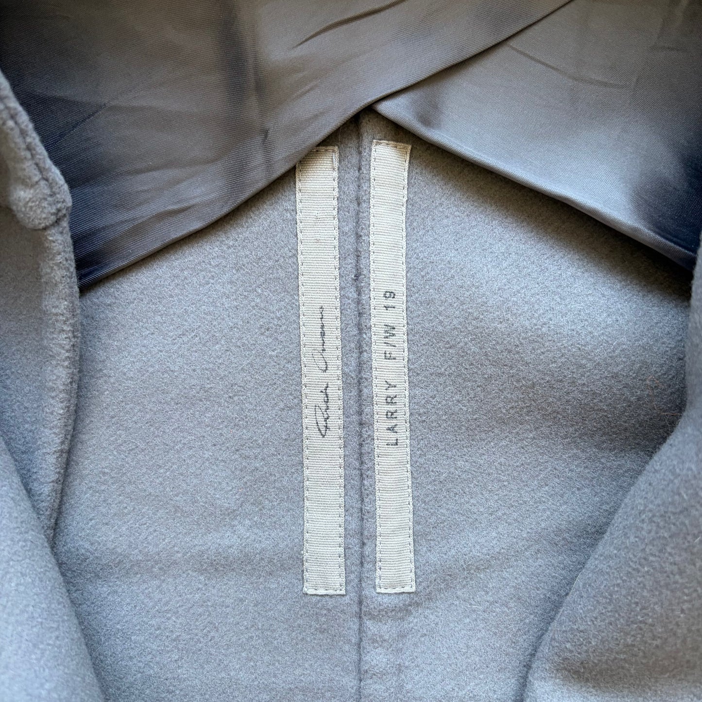 Rock Owens AW19 LARRY Purple Wool Parka (48)