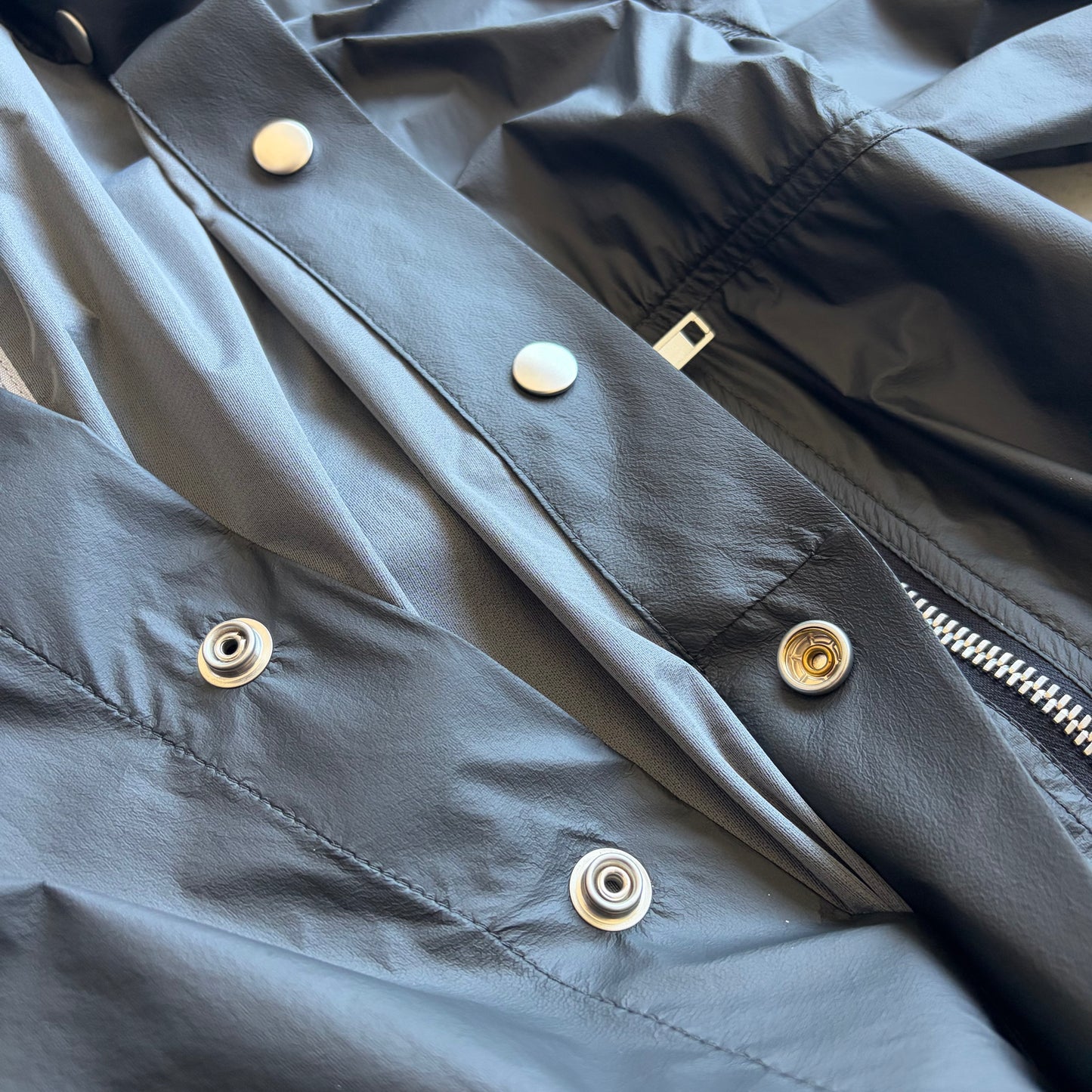 Rick Owens SS20 TECTUAL Black Nylon Larry Shirt (52)