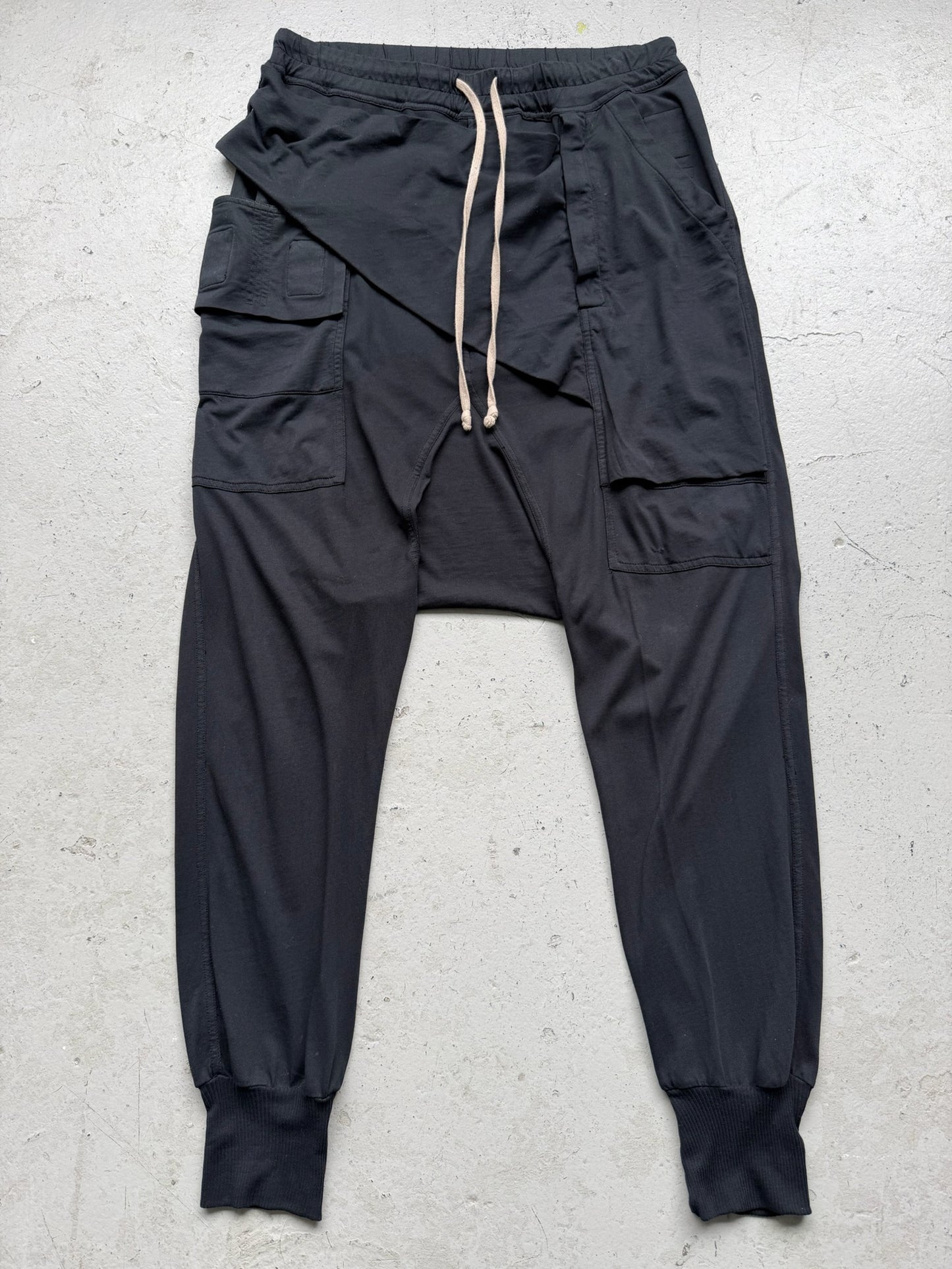 Rick Owens DRKSHDW FW17 Black Prisoner Memphis Sweats (S)