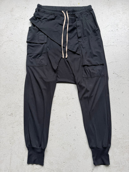 Rick Owens DRKSHDW FW17 Black Prisoner Memphis Sweats (S)