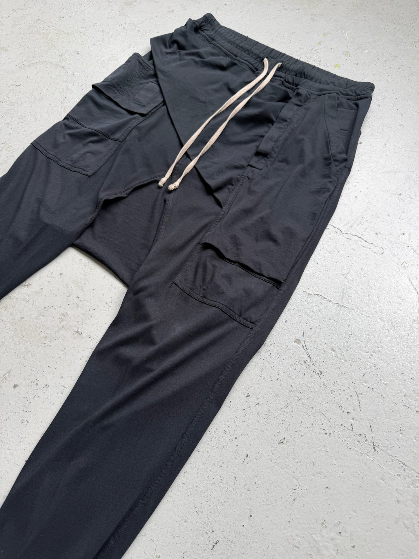 Rick Owens DRKSHDW FW17 Black Prisoner Memphis Sweats (S)