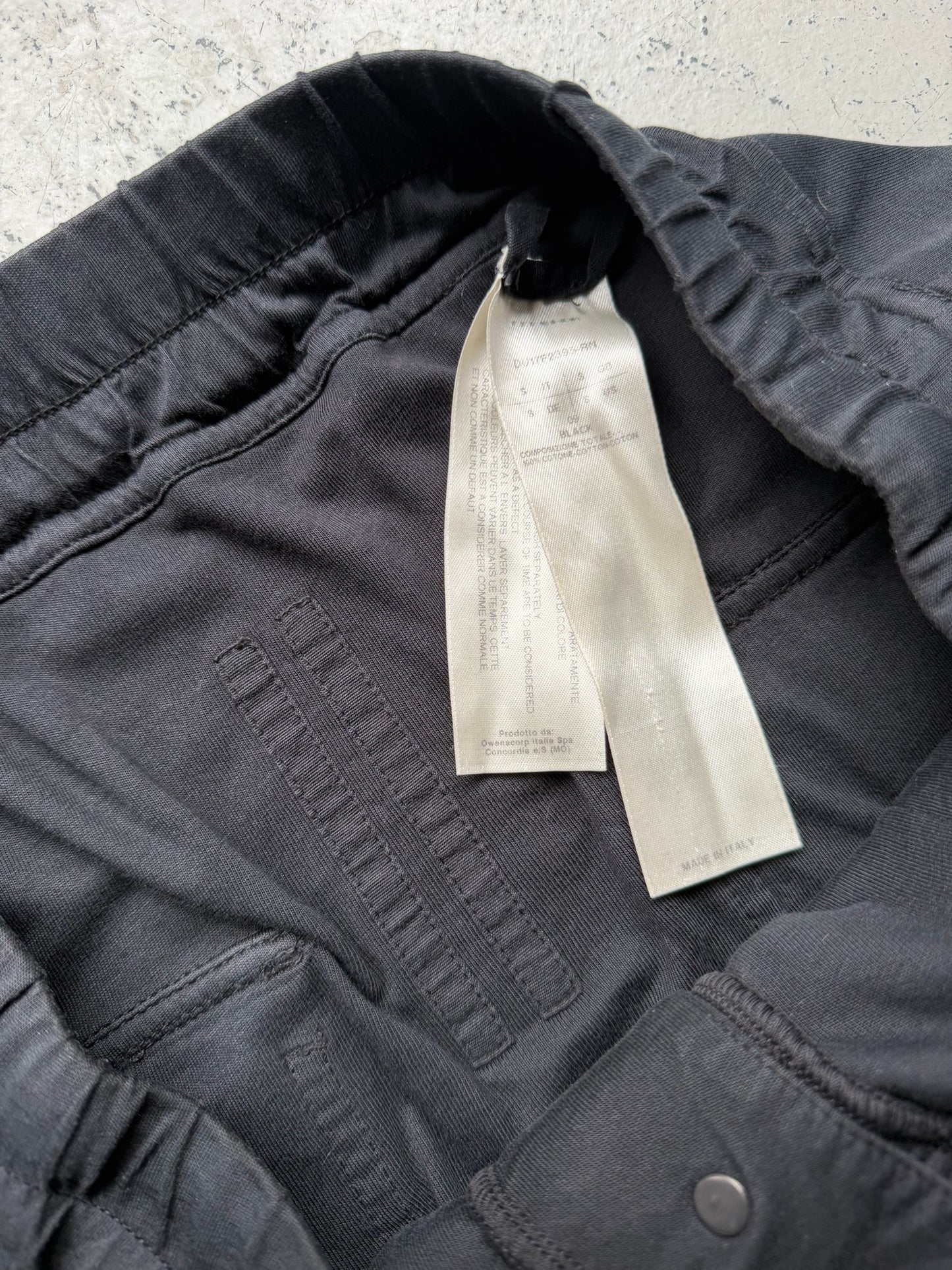 Rick Owens DRKSHDW FW17 Black Prisoner Memphis Sweats (S)