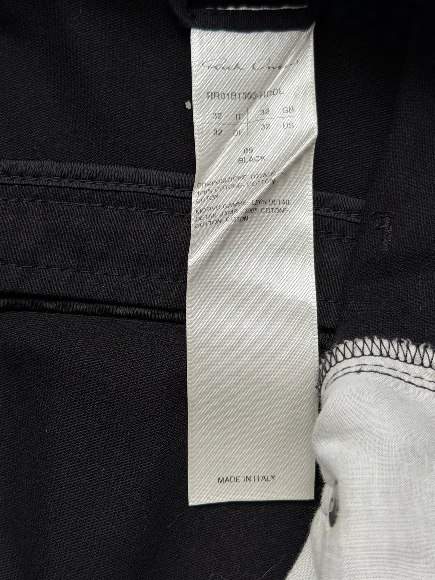 Rick Owens SS22 FOGACHINE Black Cotton Bolan Banana  (32)