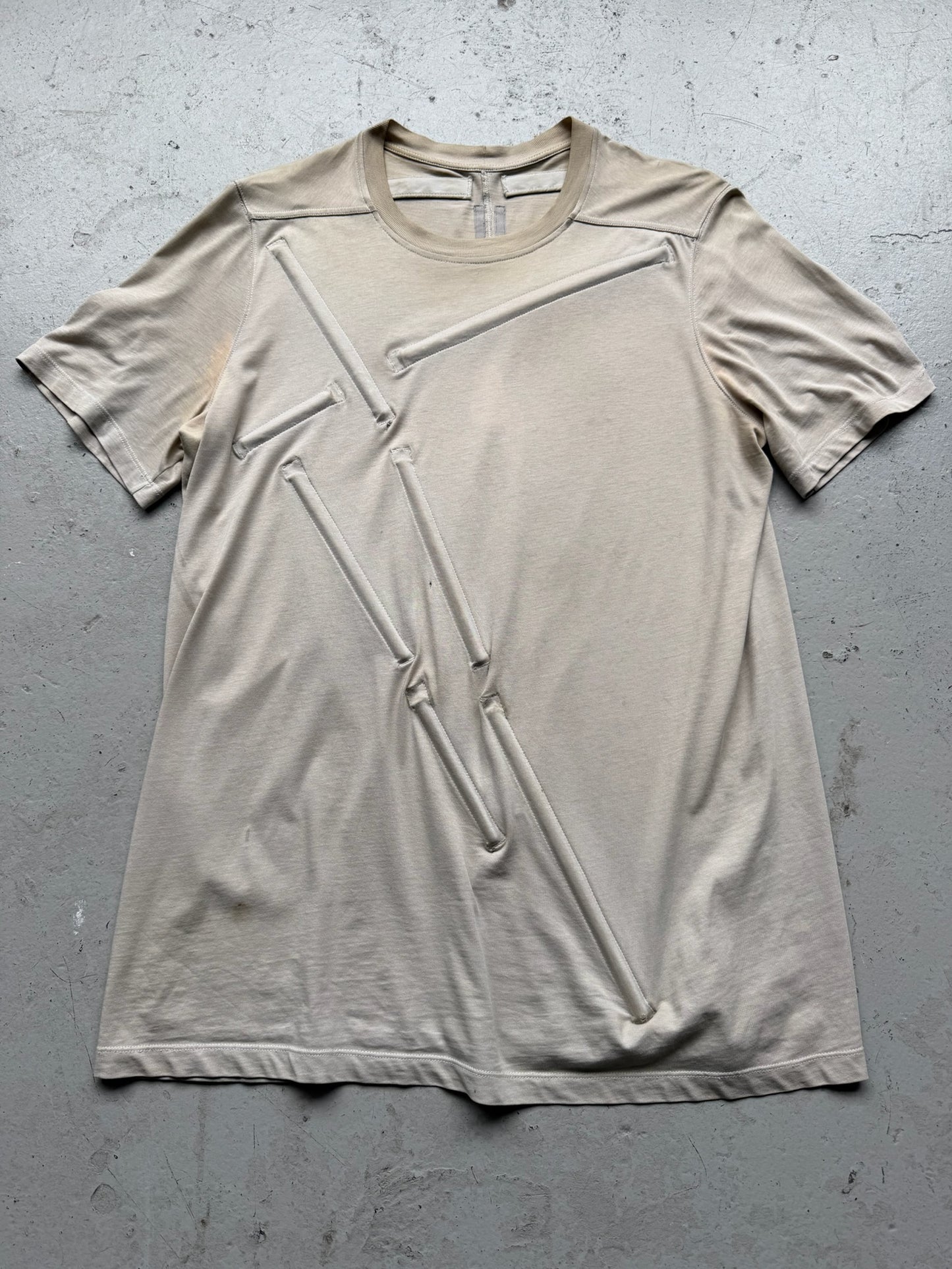 Rick Owens SS19 BABEL Oyster Loose Rod Short Sleeve (M) (Copy)