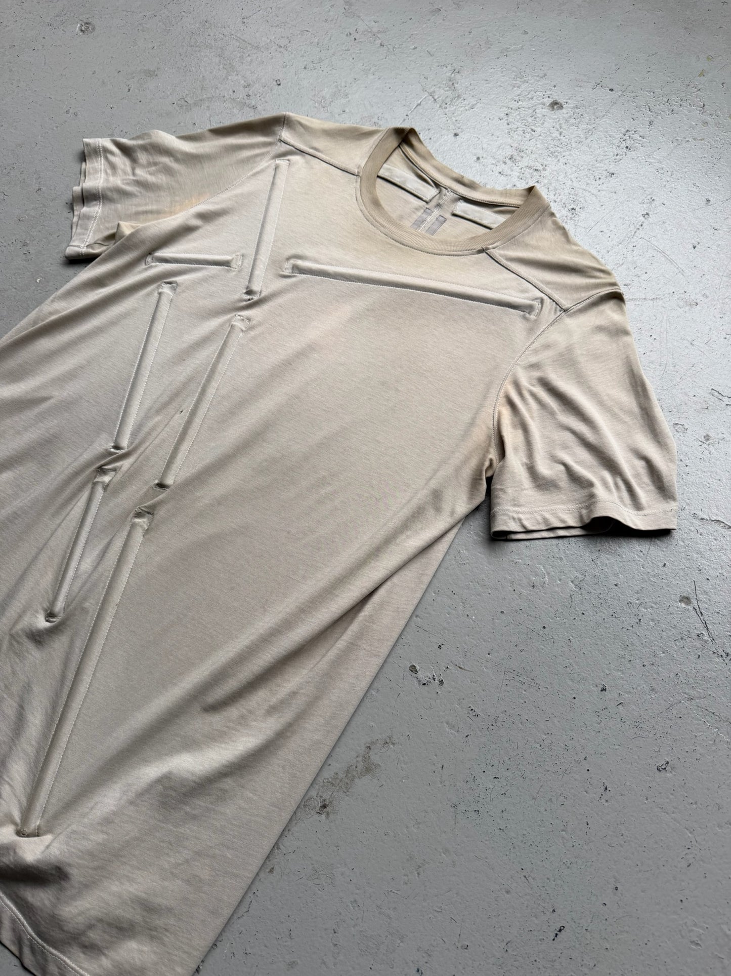 Rick Owens SS19 BABEL Oyster Loose Rod Short Sleeve (M) (Copy)