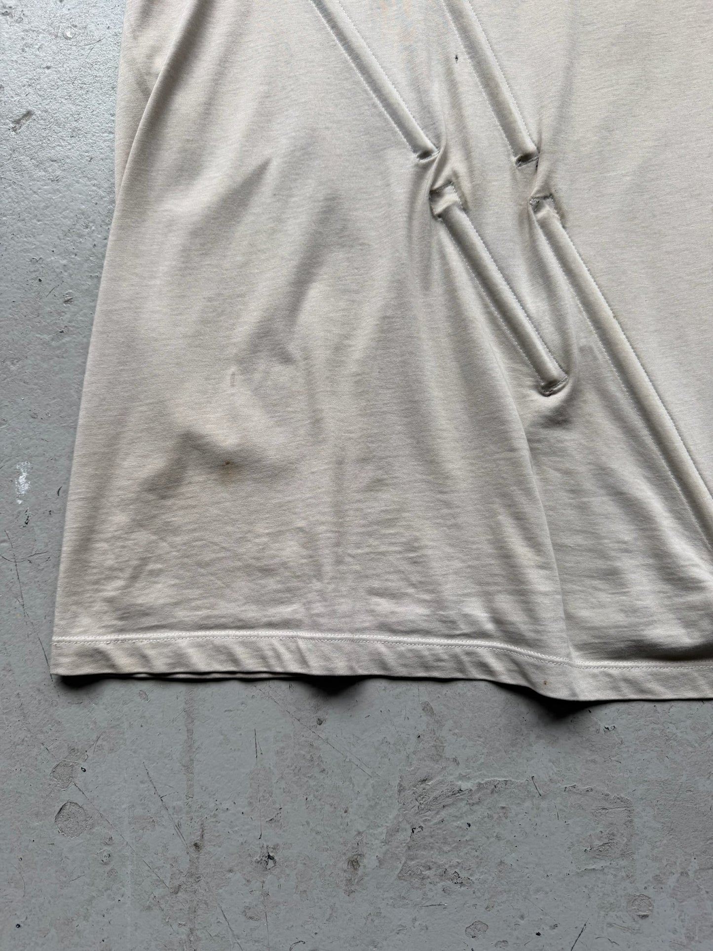 Rick Owens SS19 BABEL Oyster Loose Rod Short Sleeve (M) (Copy)