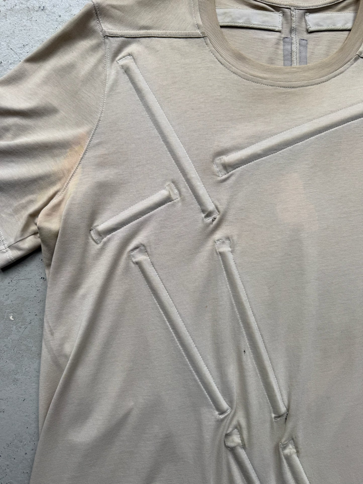 Rick Owens SS19 BABEL Oyster Loose Rod Short Sleeve (M) (Copy)