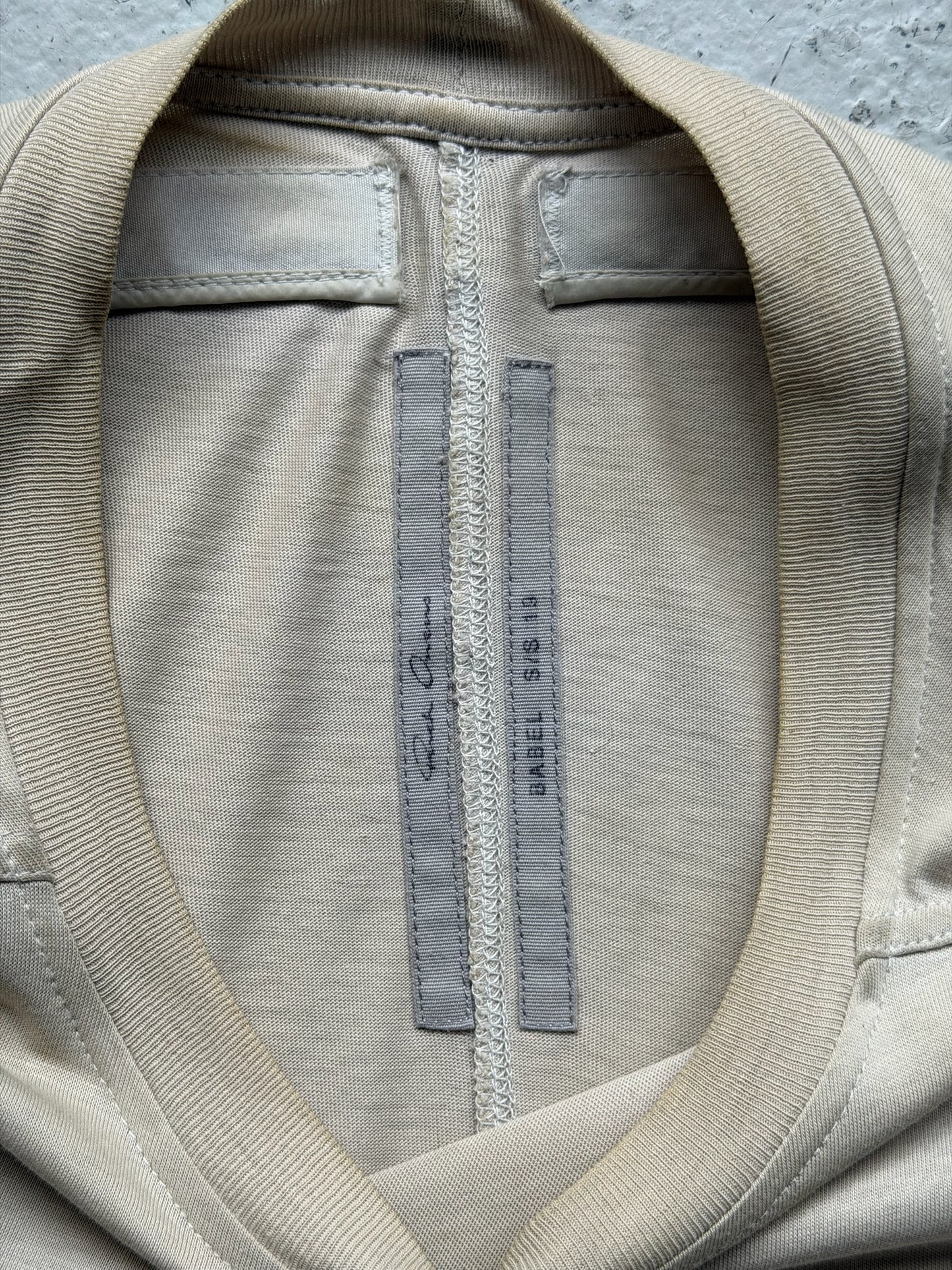 Rick Owens SS19 BABEL Oyster Loose Rod Short Sleeve (M) (Copy)