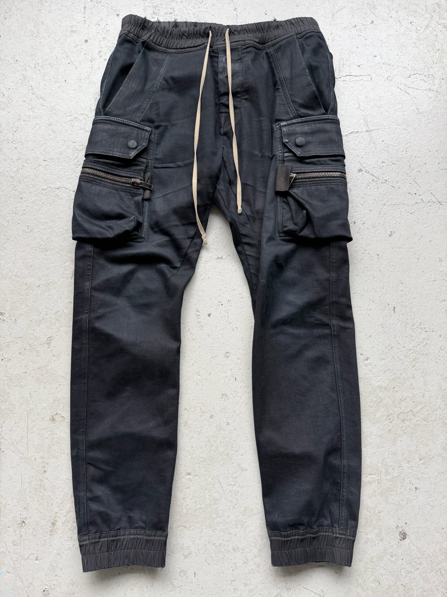 Rick Owens FW16 MASTODON Denim Cargo Pants (52)