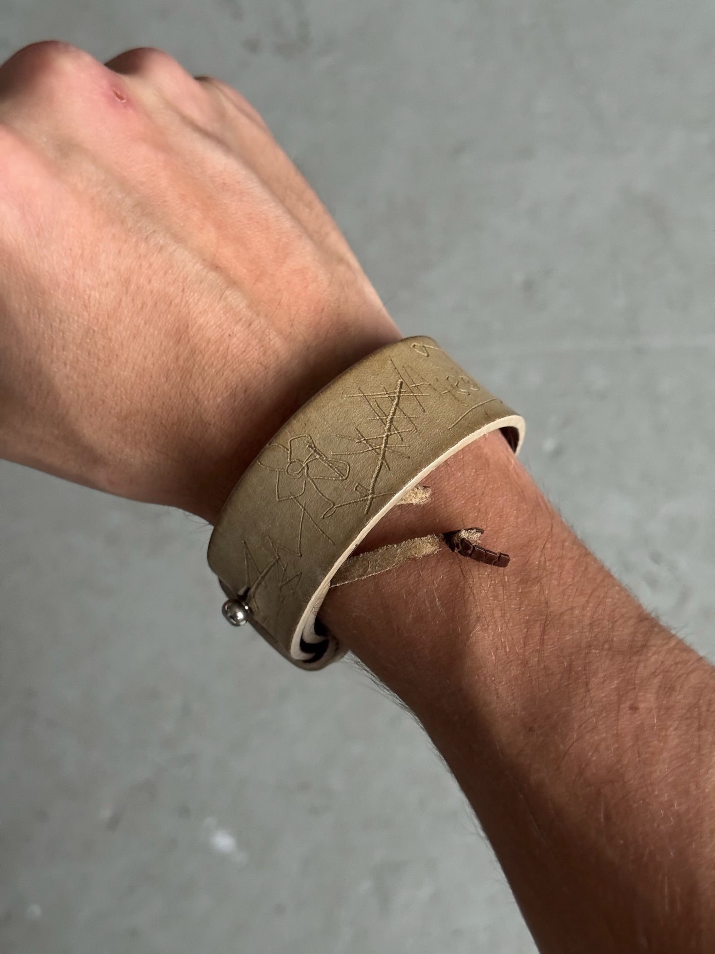 Maison Martin Margiela Leather Bracelet (OS)
