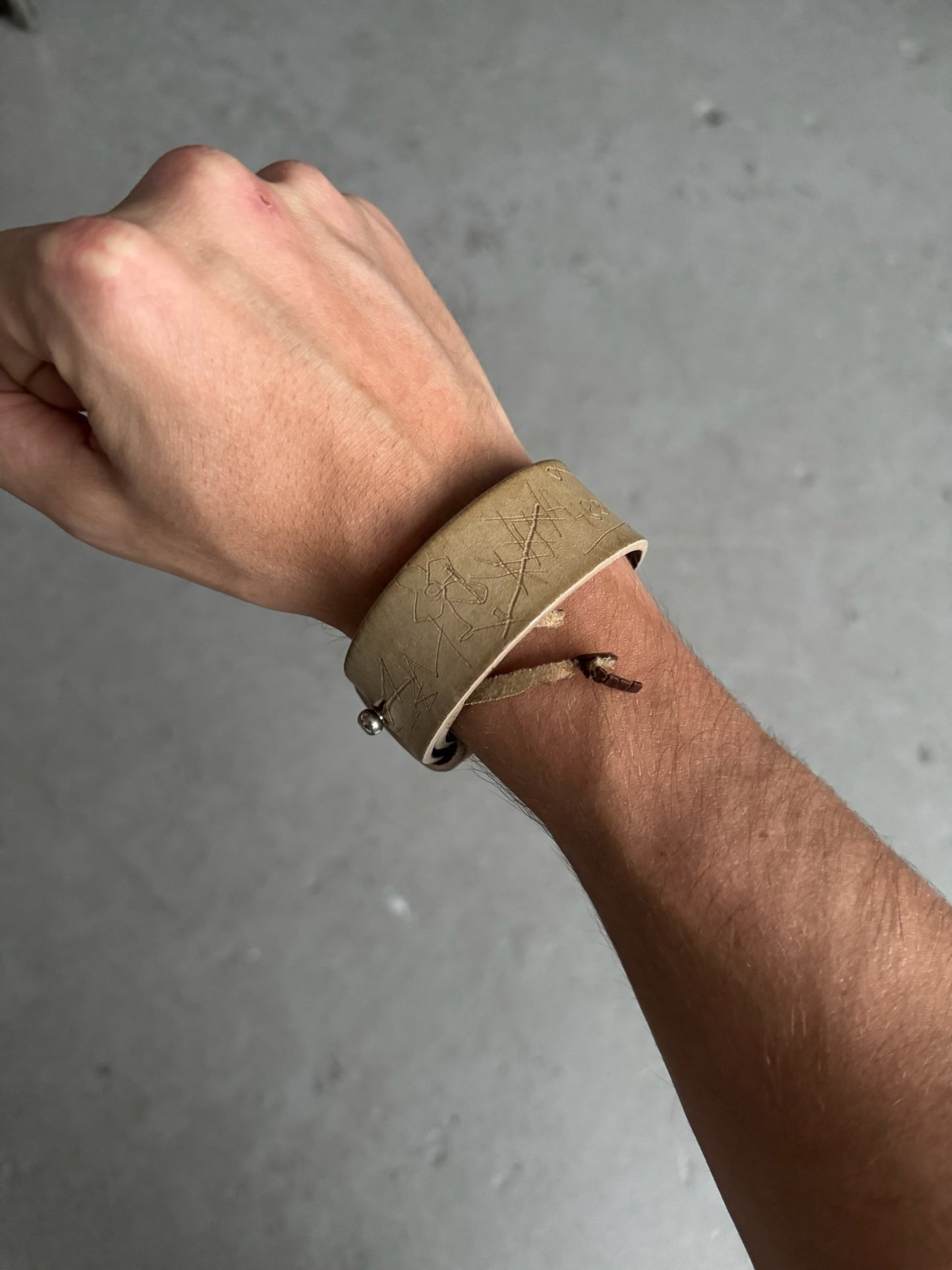 Maison Martin Margiela Leather Bracelet (OS)