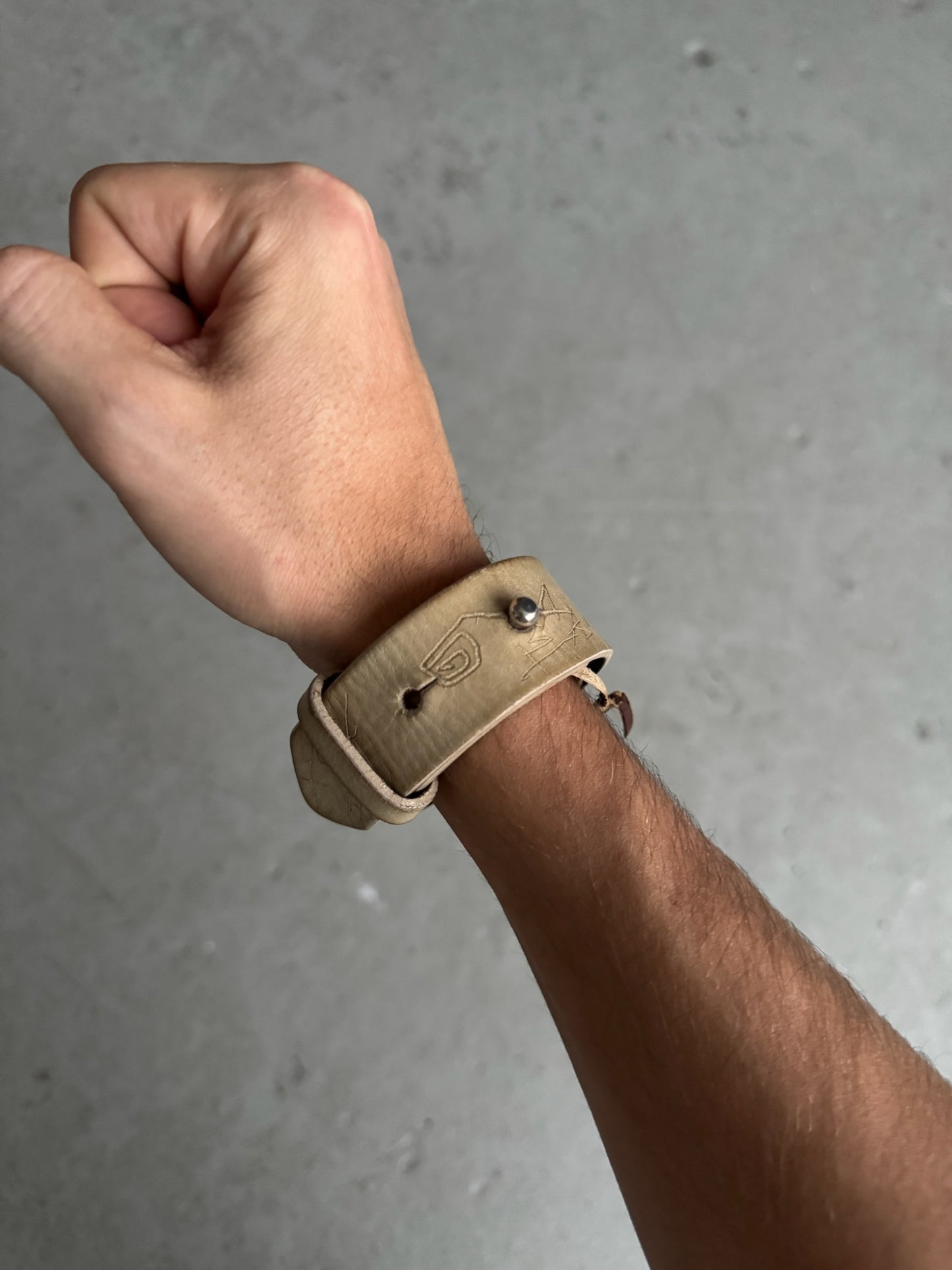 Maison Martin Margiela Leather Bracelet (OS)