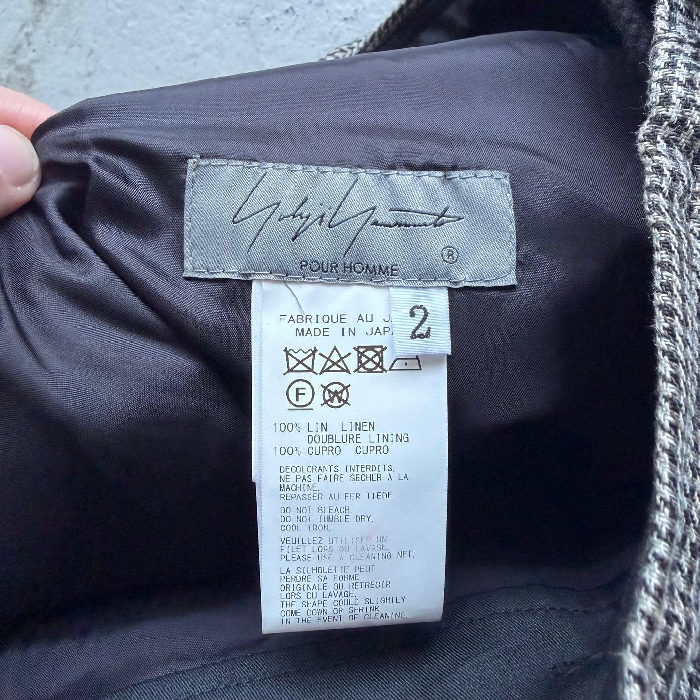 Yohji Yamamoto Pour Homme Houndstooth Pants (2)