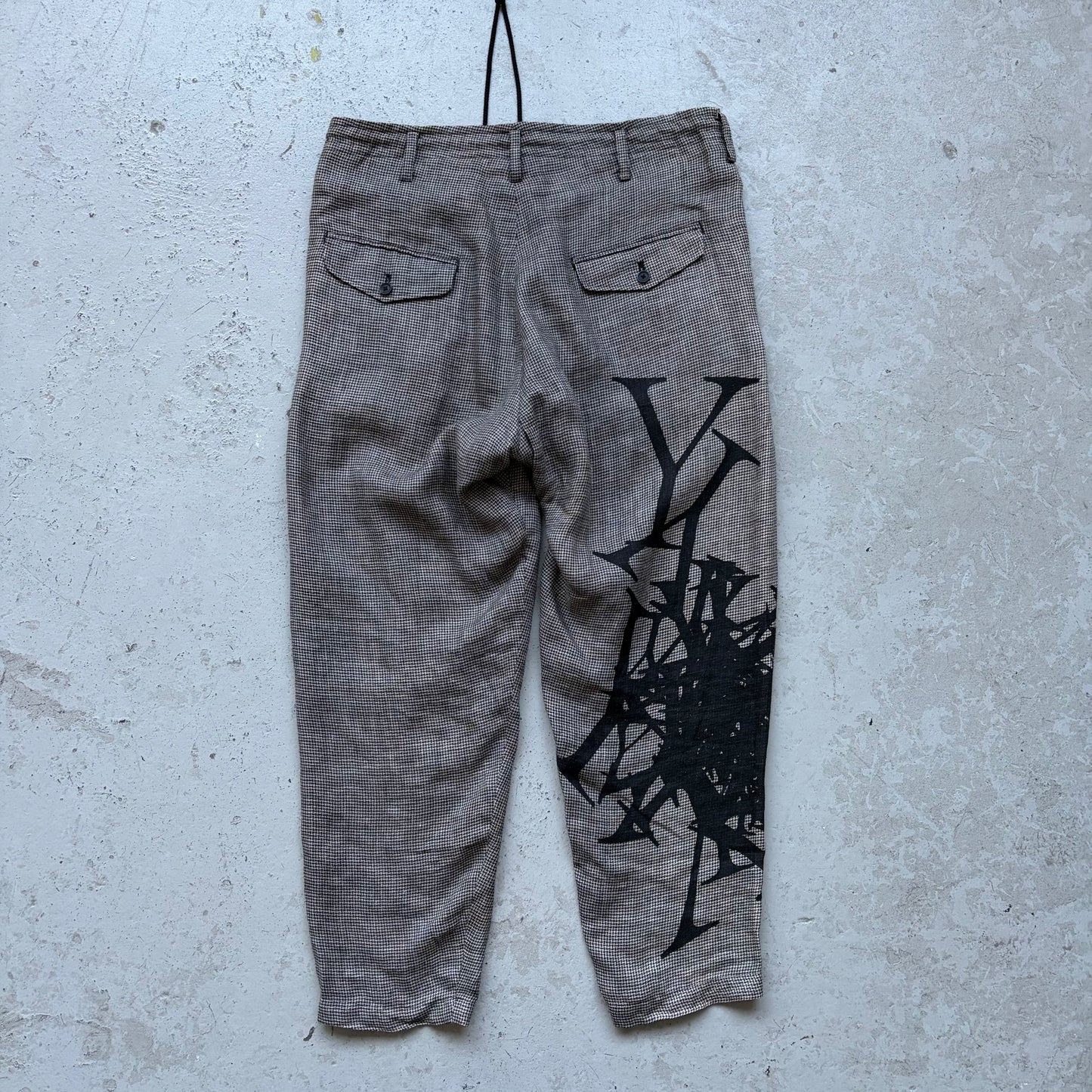 Yohji Yamamoto Pour Homme Houndstooth Pants (2)