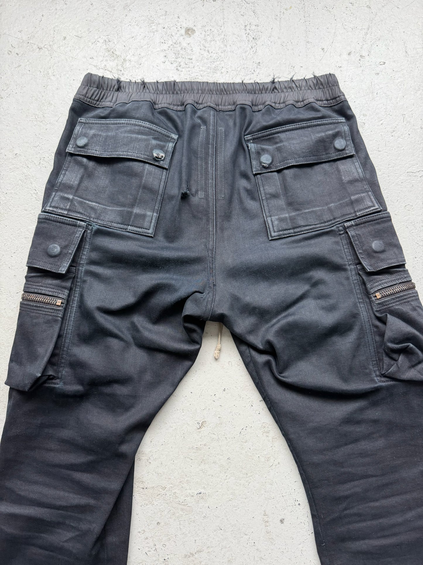 Rick Owens FW16 MASTODON Denim Cargo Pants (52)