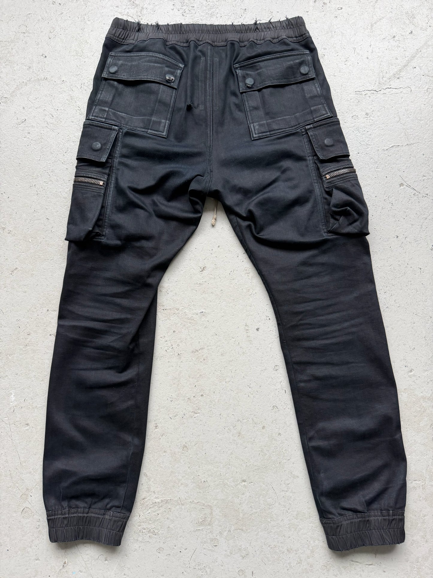 Rick Owens FW16 MASTODON Denim Cargo Pants (52)